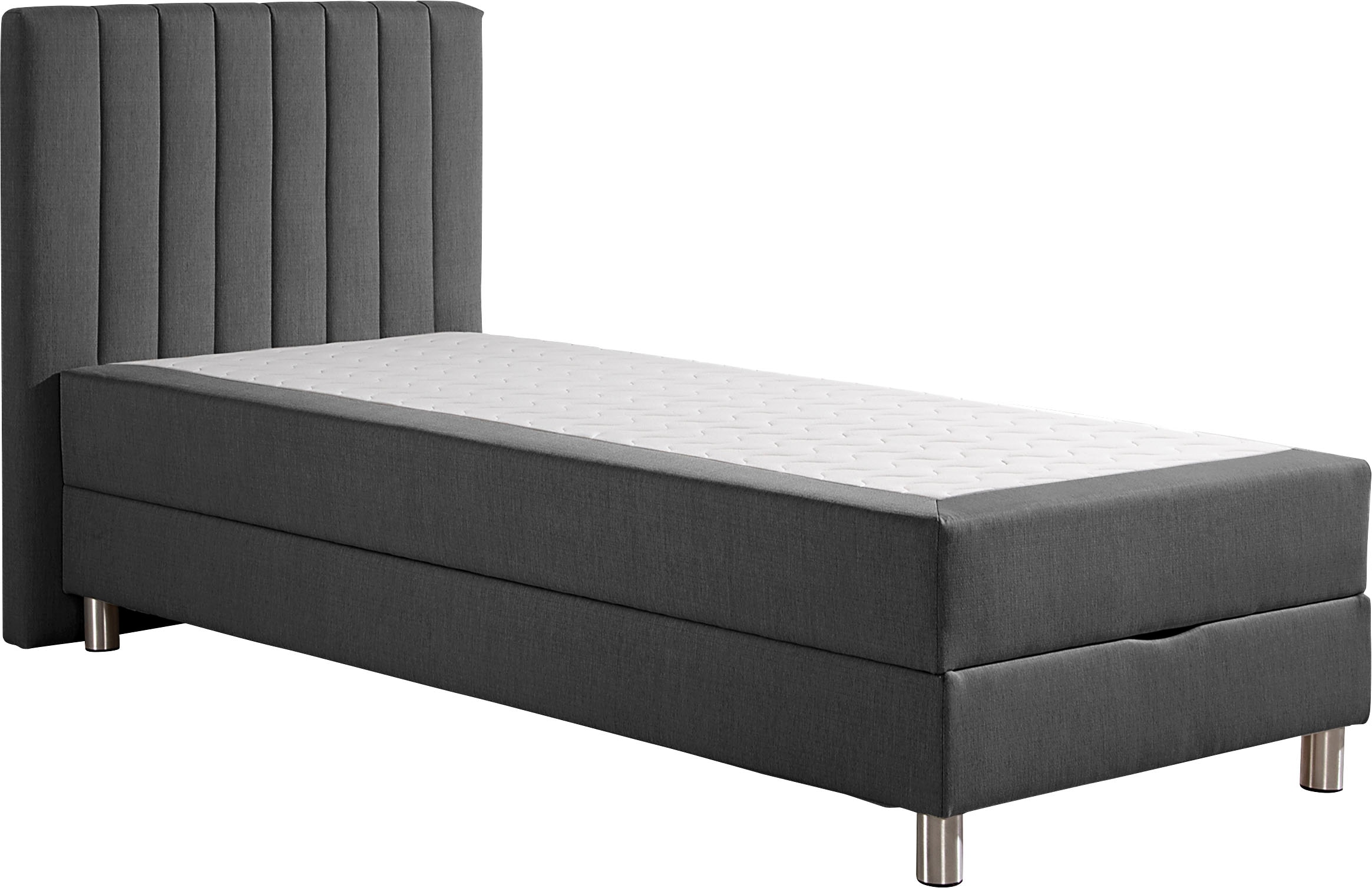 Maintal Lit de boxe avec coffre de lit et surmatelas en mousse froide