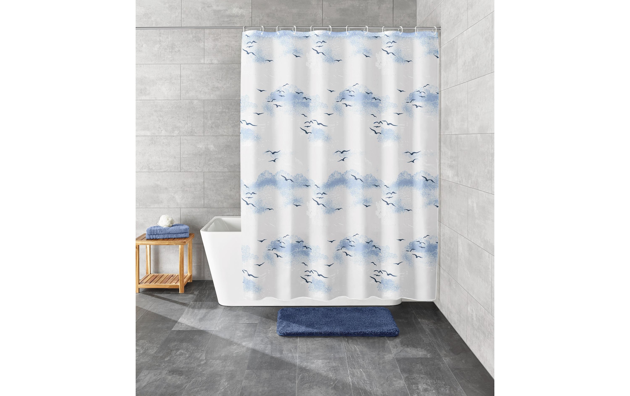 Kleine Wolke Rideau de douche »Sky 180 x 200 cm« Breite 180 cm