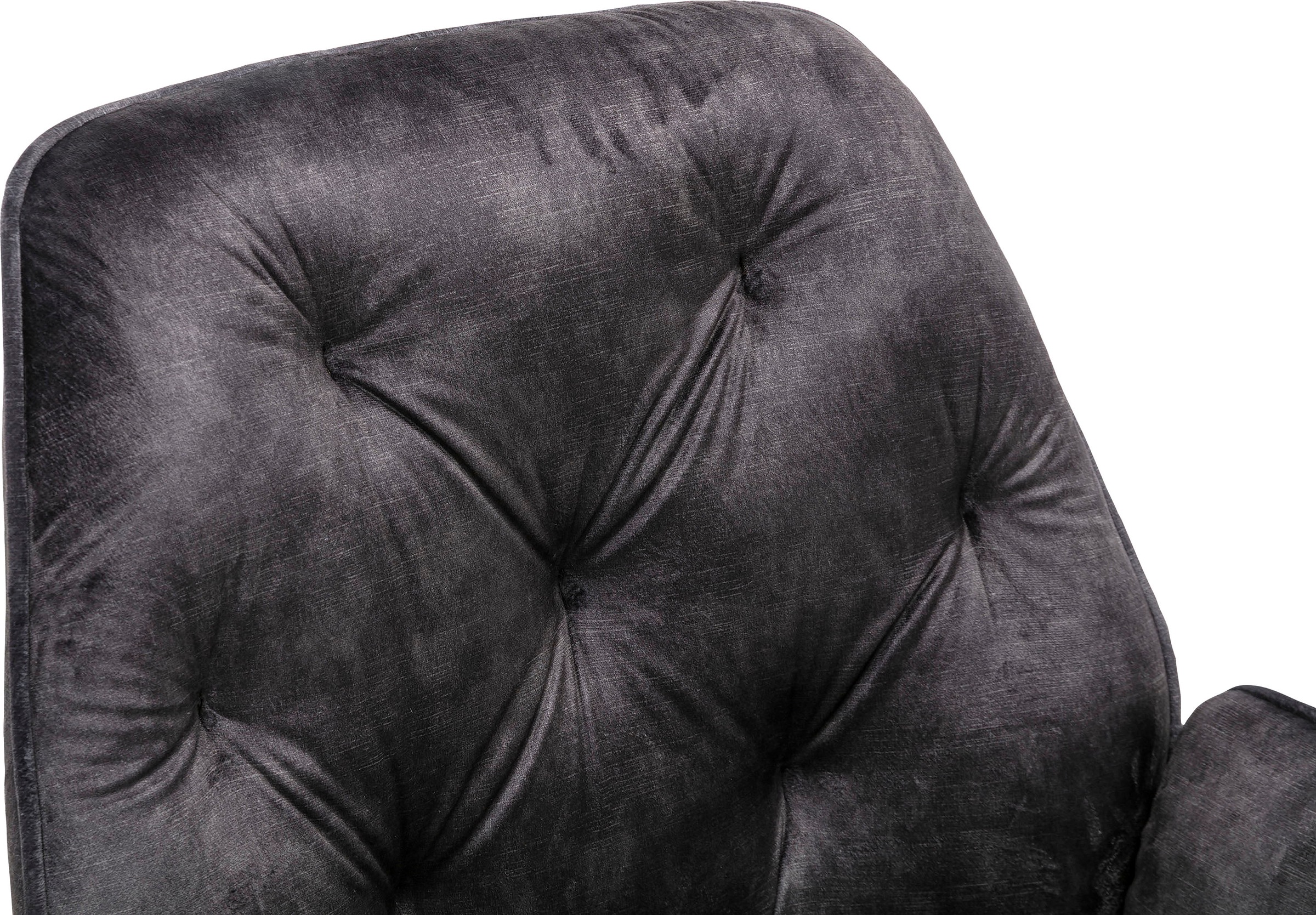 byLIVING Esszimmerstuhl »Sarina« (Set) 2er-Set, hochwertiger Vintage-Samt Bezug mit Steppung, 360Grad drehbar