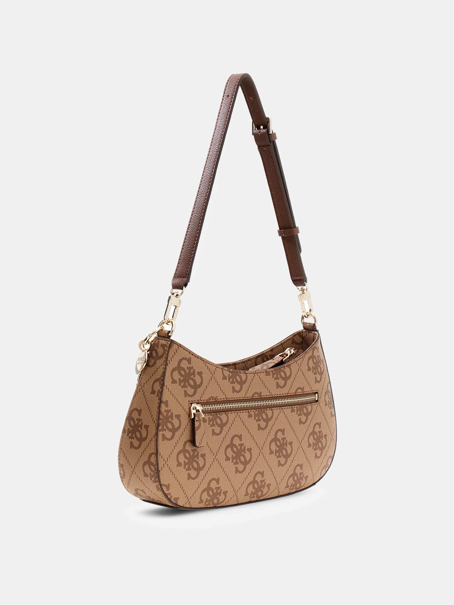 Guess Sac à bandoulière »NOELLE II TOP ZIP SHOULDER BAG« sac bandoulière pour femmes, sac à main avec élément ornemental logo GUESS