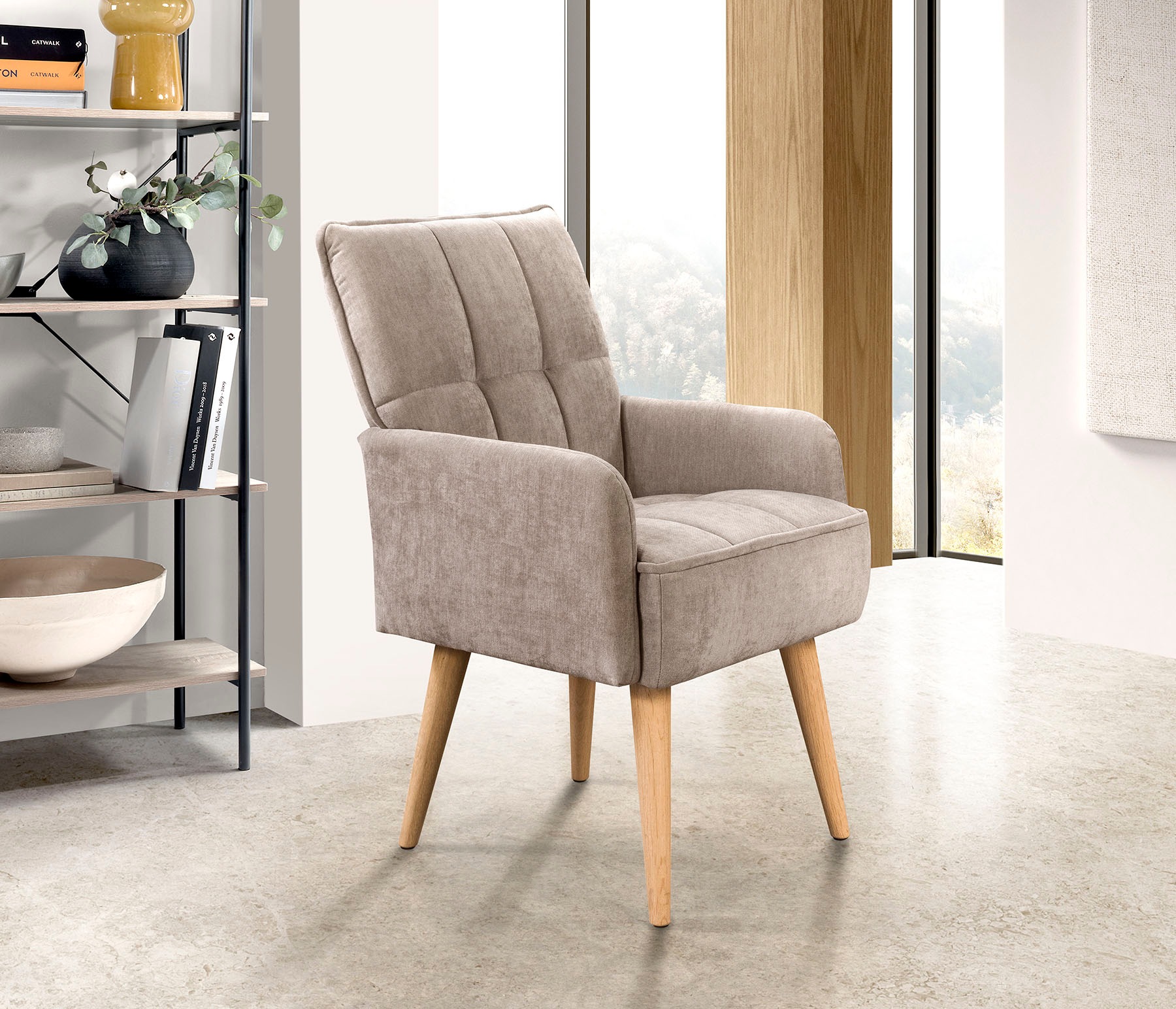 exxpo - sofa fashion Armlehnstuhl »Latte« ()