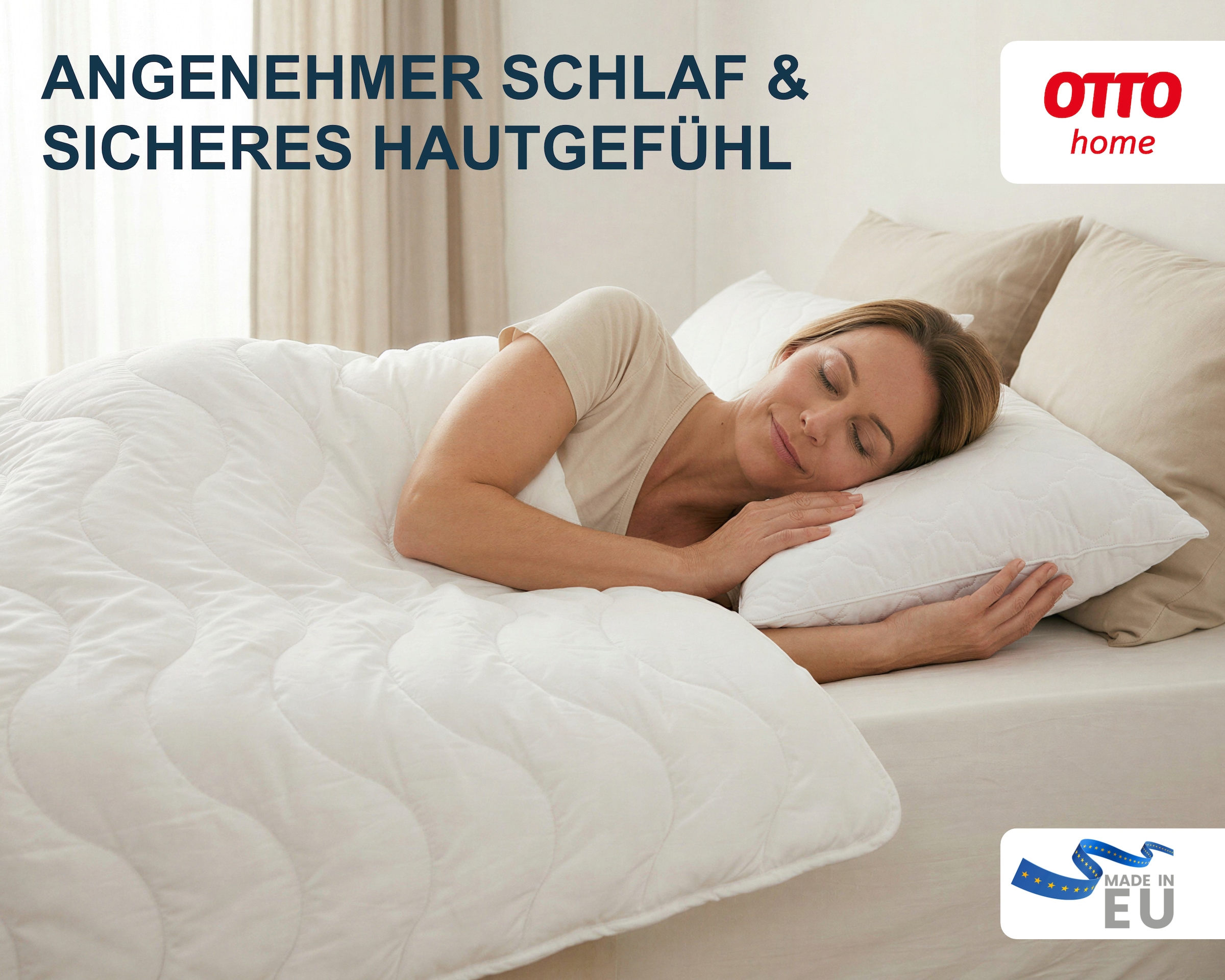 GOODproduct Microfaserbettdecke + Microfaserkissen »Mailo, Bettdecke 135x200 cm, 155x220 cm« 2-tlg., Set mit Kissen 80x80 cm, Sommer, Winter