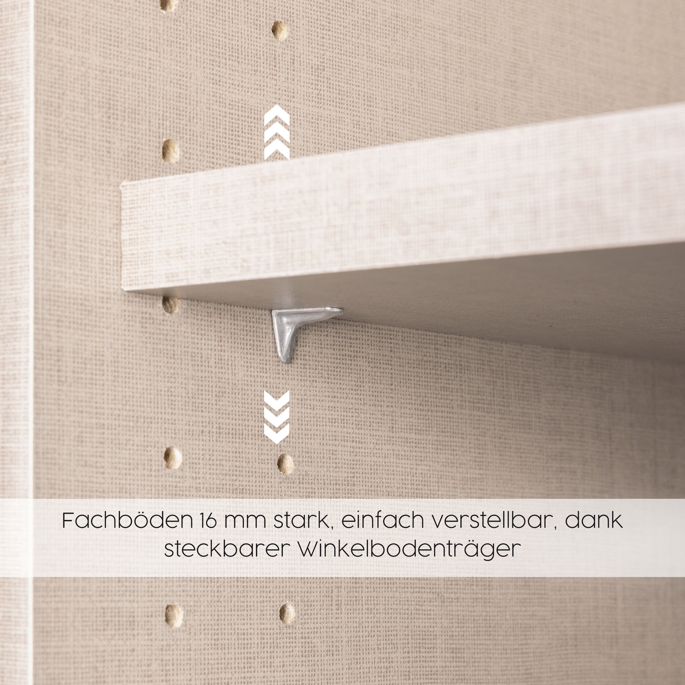 GOODproduct Eckkleiderschrank »Mehrzweckschrank Aktenschrank Möbel Mietswohnung Schlafzimmer YLVA« Schenkelmass: 85x72 cm, Höhe 197 cm,  skandinavischer Style mit Rahmenfront und Knopfgriff MADE IN GERMANY