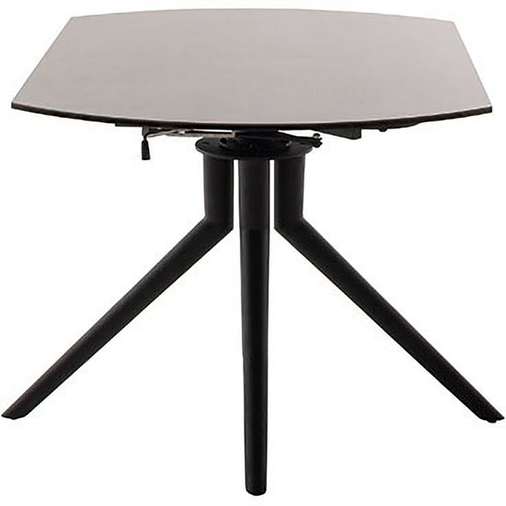 MCA furniture Table de salle à manger »RUBIKON Vierfusstisch 90-135 cm« Einzelstück,  Keramik, Metall, Längsseitenauszug, ausziehbar, 13 mm