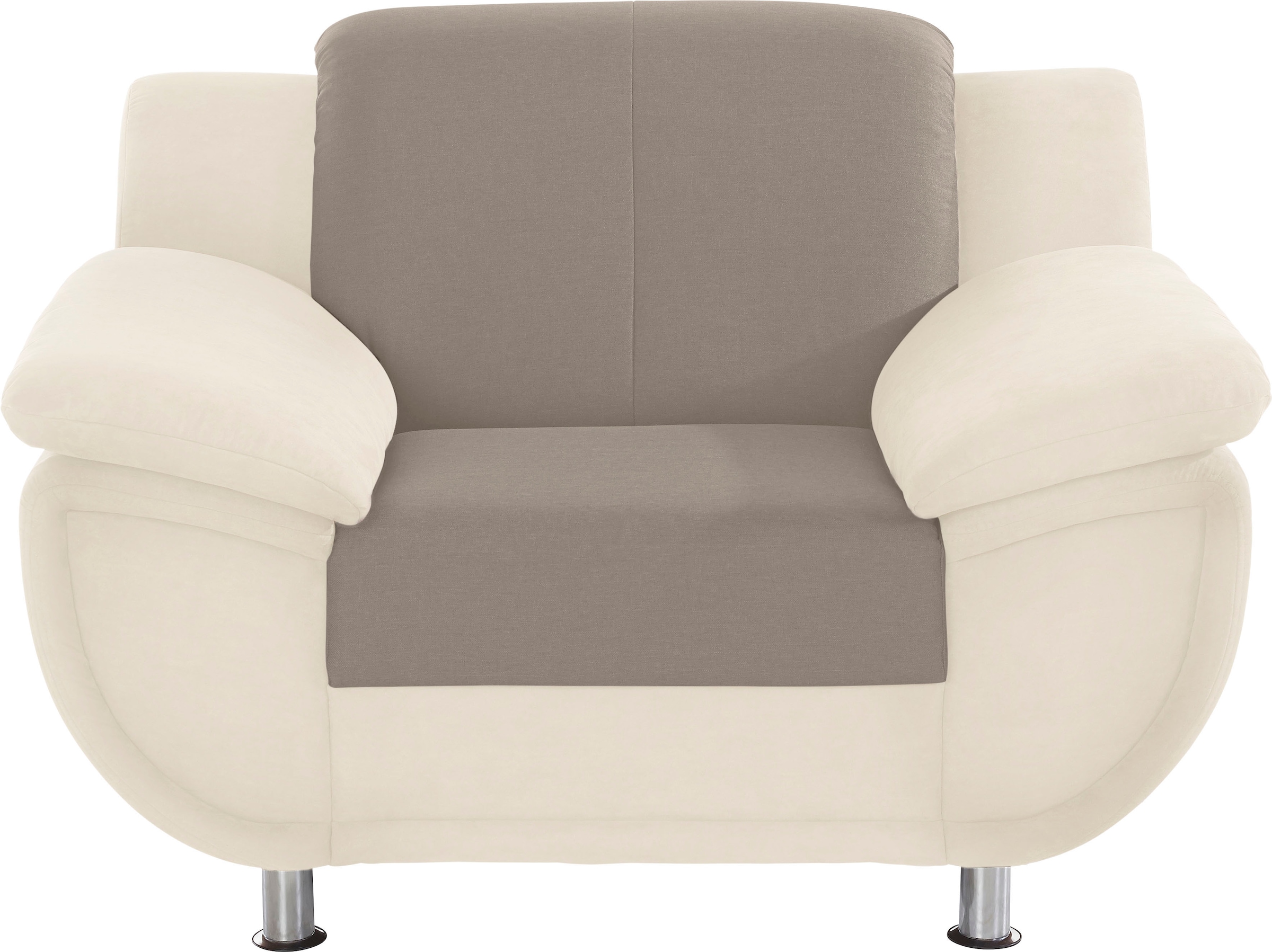 TRENDMANUFAKTUR Fauteuil »Rondo 3, Loungesessel, Breite 121cm« au choix avec ressorts confortables, avec accoudoirs extra larges