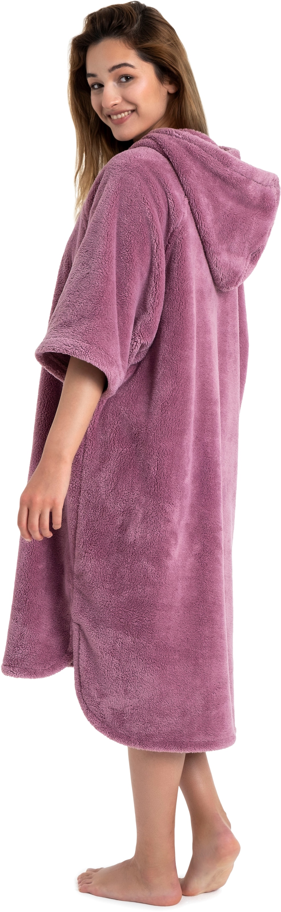 GOODproduct Badeponcho »Lillou, Surfponcho ideal für Sauna, Spa & im Urlaub« 1 Stk. weich und kuschelig, plüsch, Fleece, Unisex, für Damen und Herren