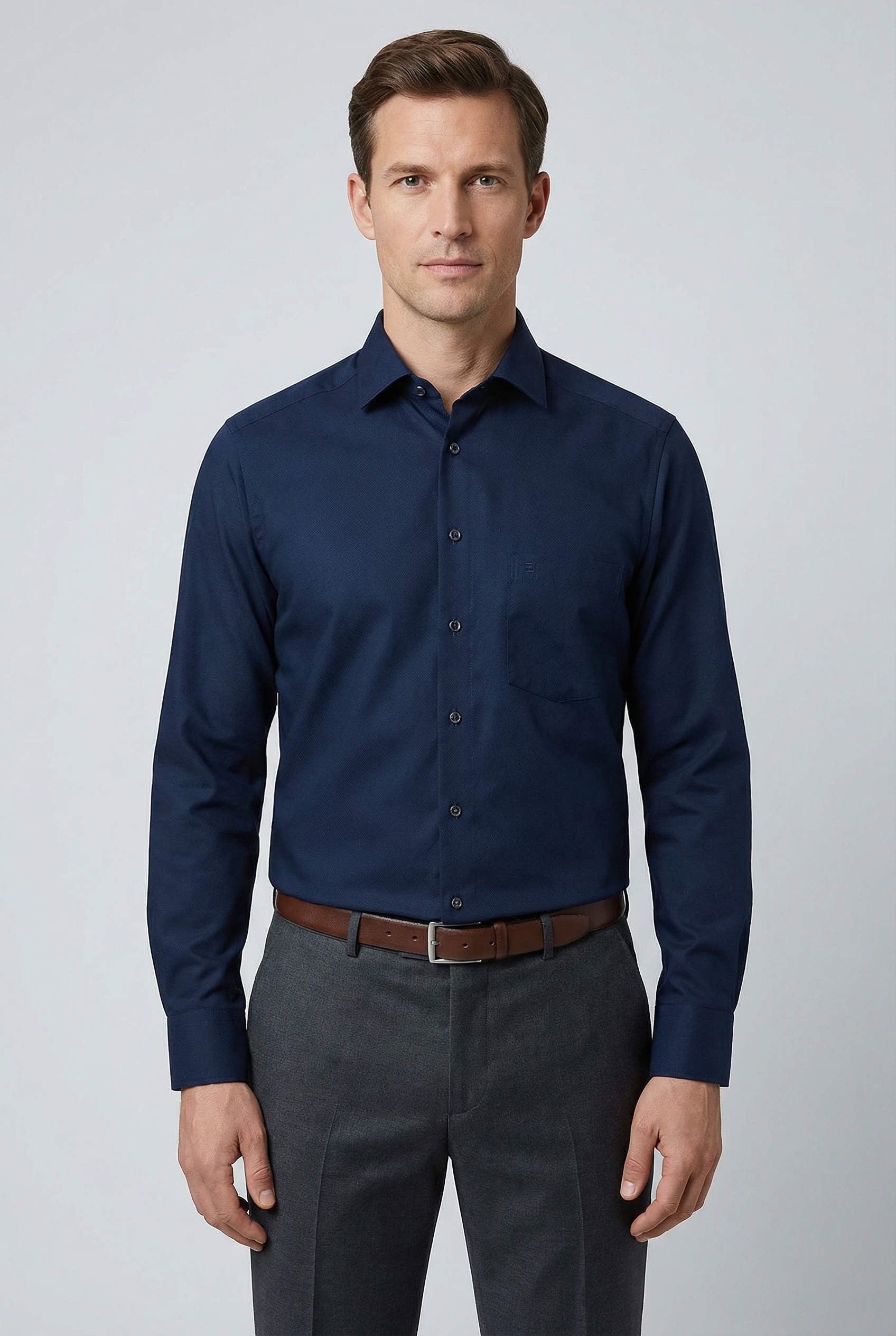 OLYMP Chemise à manches longues »Luxor« modern fit, New-Kentkragen, Businesshemd, verlängerter Arm