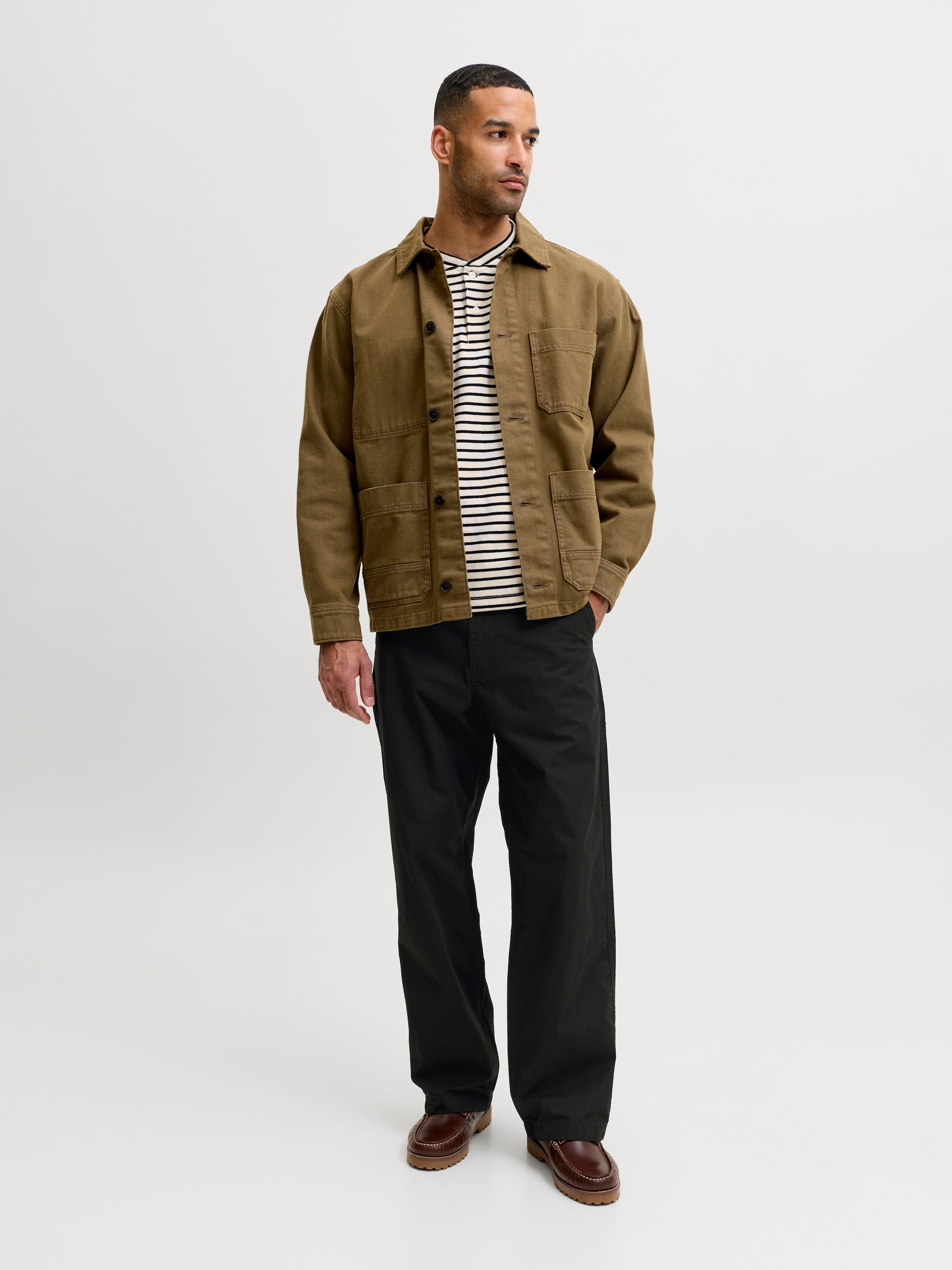 Jack & Jones Chinos »JPSTBILL DREW CHINO NOOS«  Baumwolle, weit geschnitten