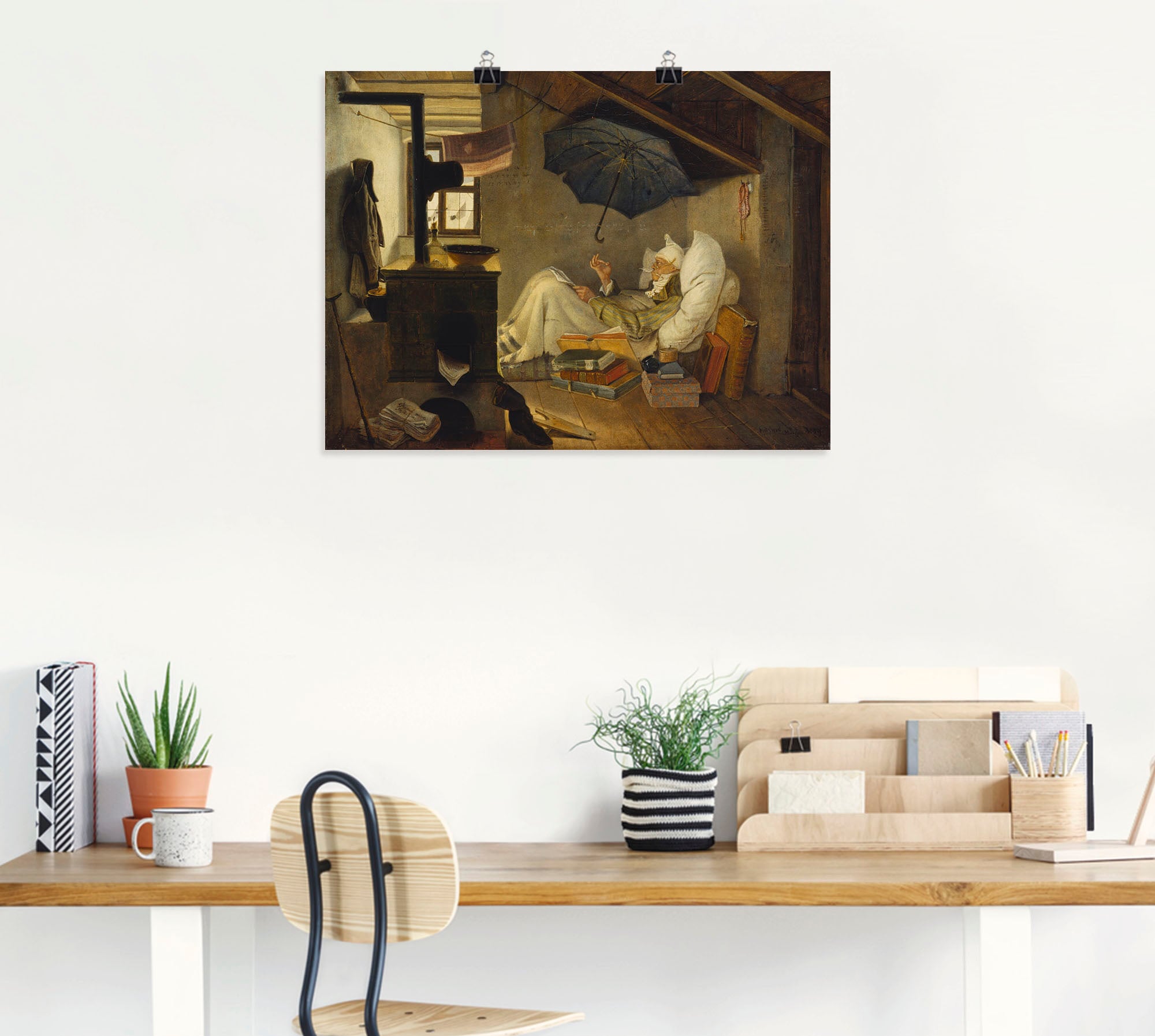 Artland Wandbild »Der arme Poet. 1839« Mann 1 Stk. tlg. als Leinwandbild, Poster, Wandaufkleber in verschied. Grössen