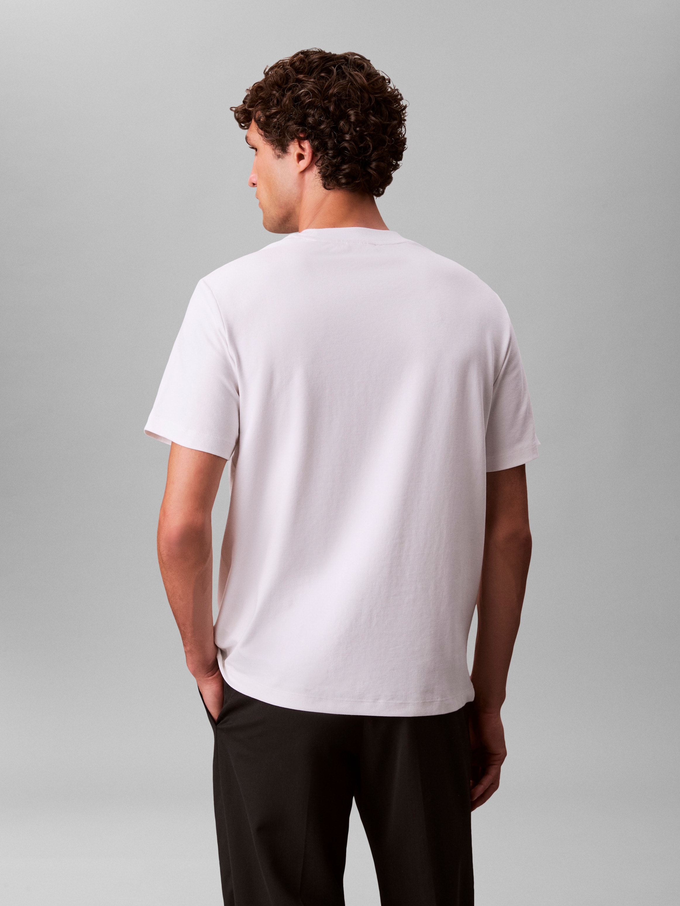 Calvin Klein T-Shirt »SS STRETCH PIQUE NANO EASY TEE«, Mit Rundhalsausschnitt
