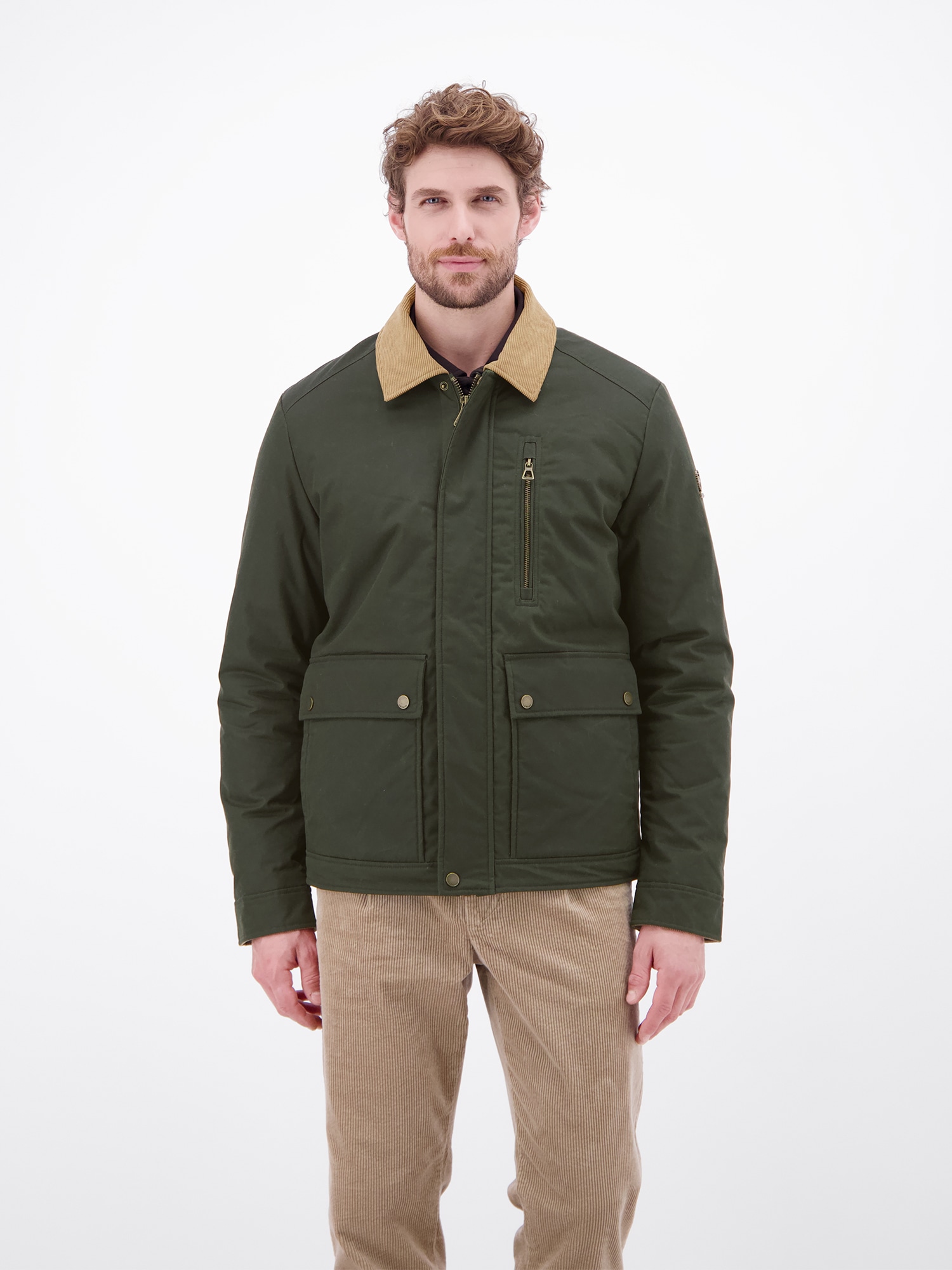 LERROS Blouson »Maskuliner Blouson aus hochwertiger, gewachster Baumwolle« sans capuche
