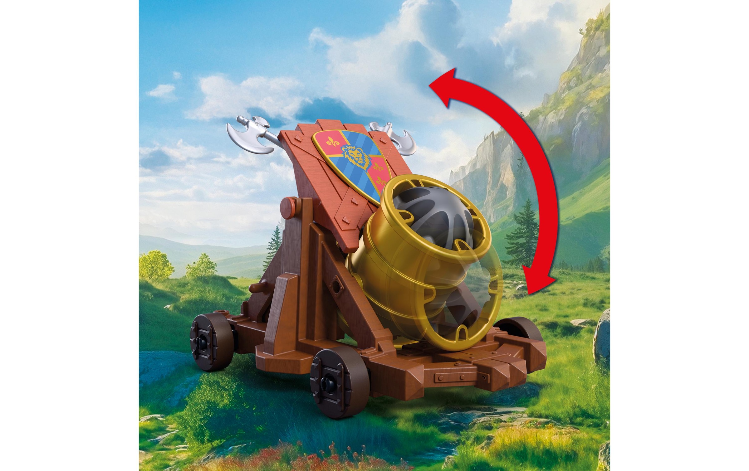 Playmobil® Jeu de construction »Schusswaffe Löwenritter (72115), Knights« fabriqué en Europe