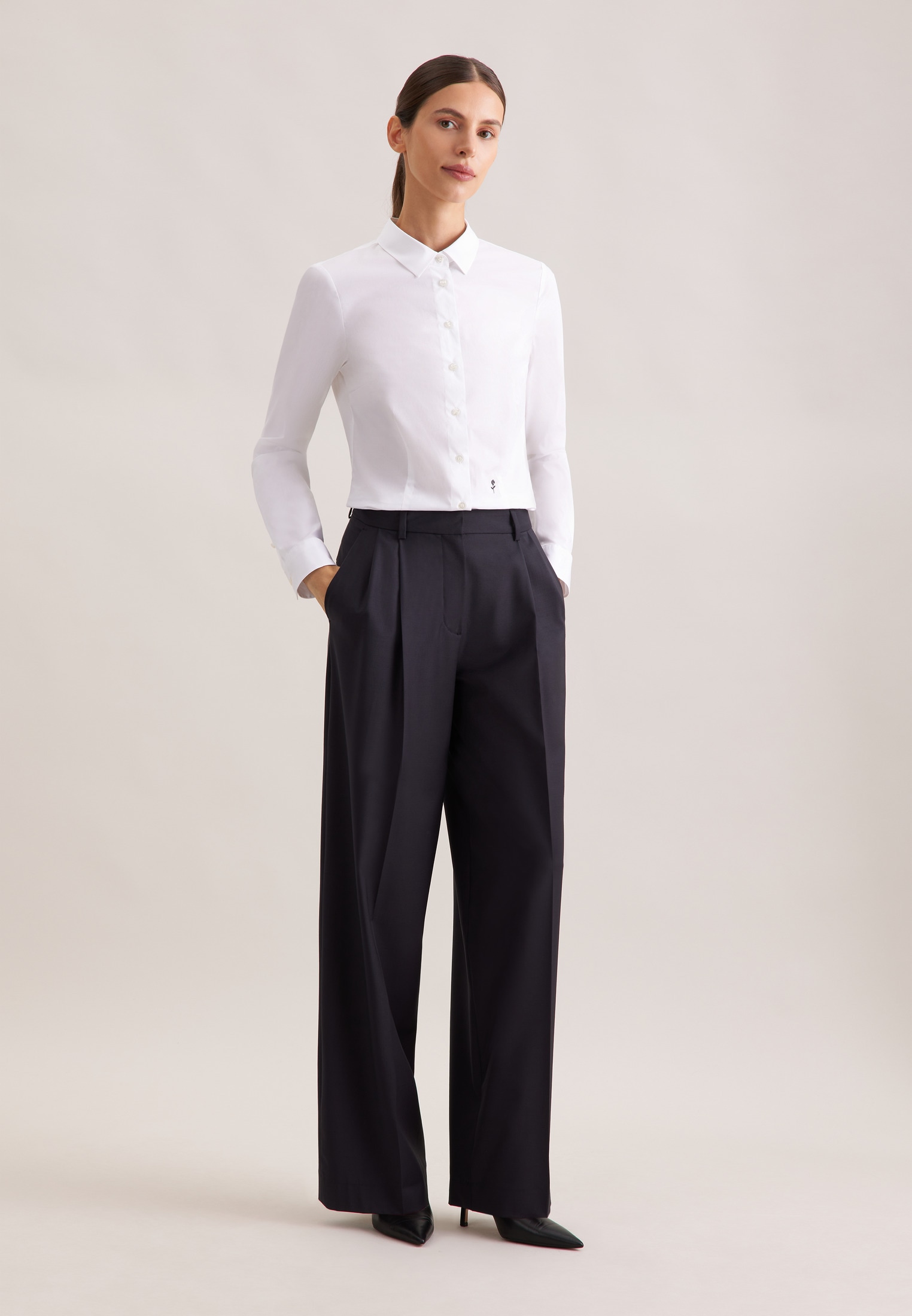 seidensticker Hemdbluse , 1/1 Kragen Uni
