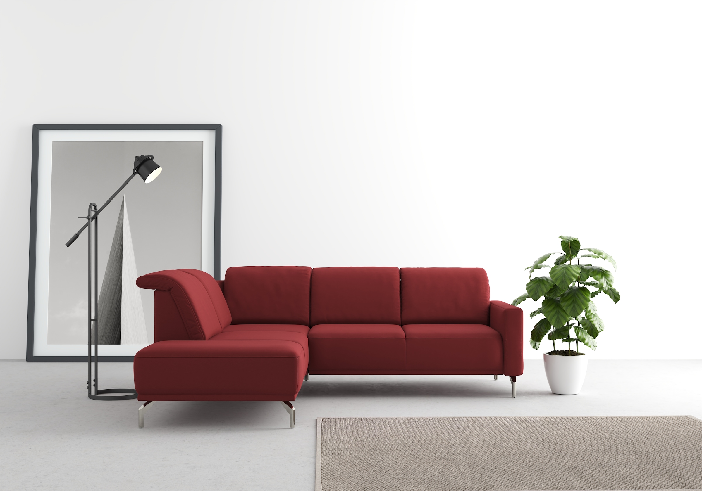 sit&more Canapé d'angle »Bailando L-Form« wahlweise mit Kopfteilverstellung und Vorziehsitz, motorisch