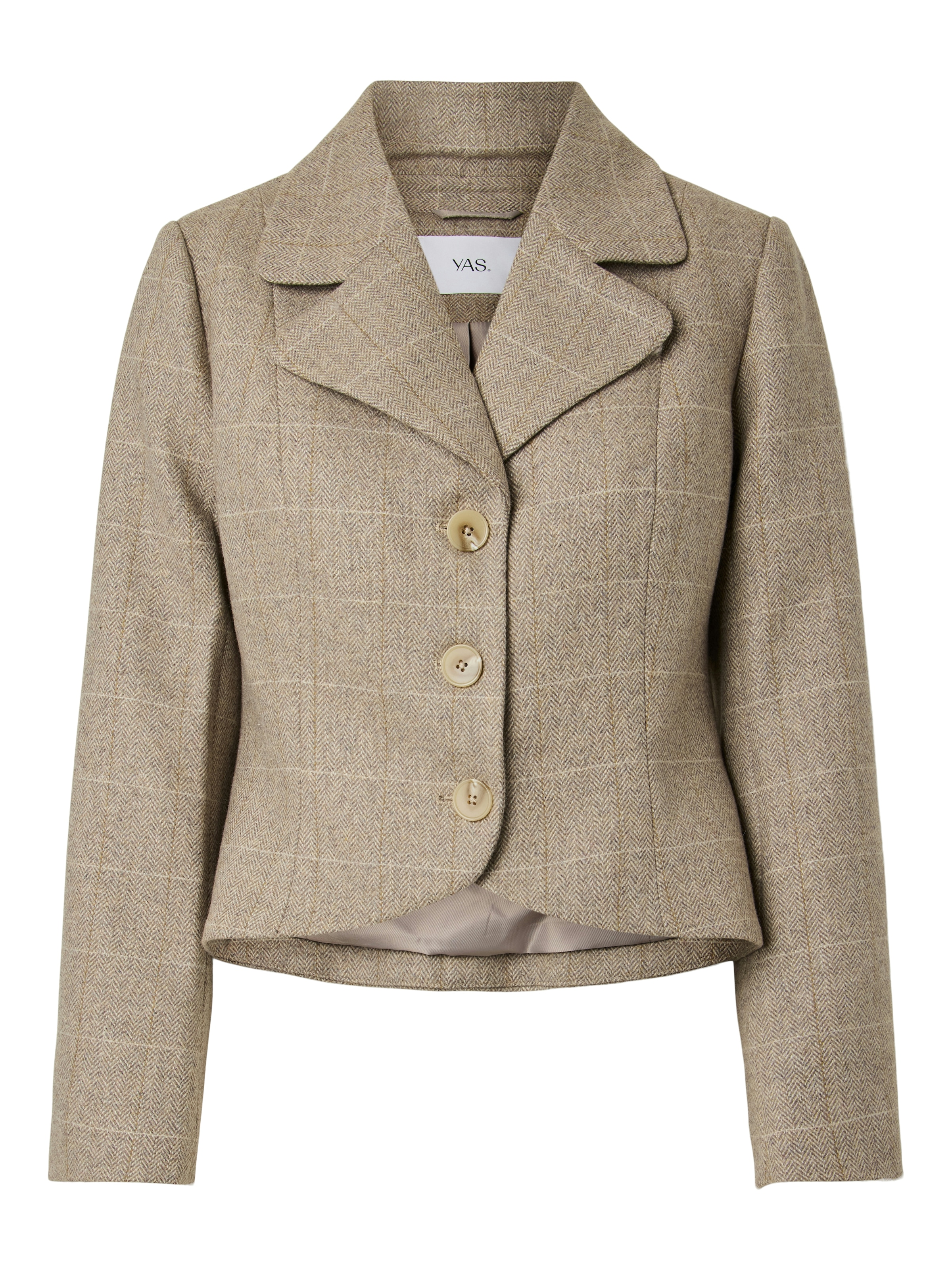 Y.A.S Veste courte »YASTHELA LS WOOL BLEND SHORT JACKET NOOS« Mélange de matières avec laine