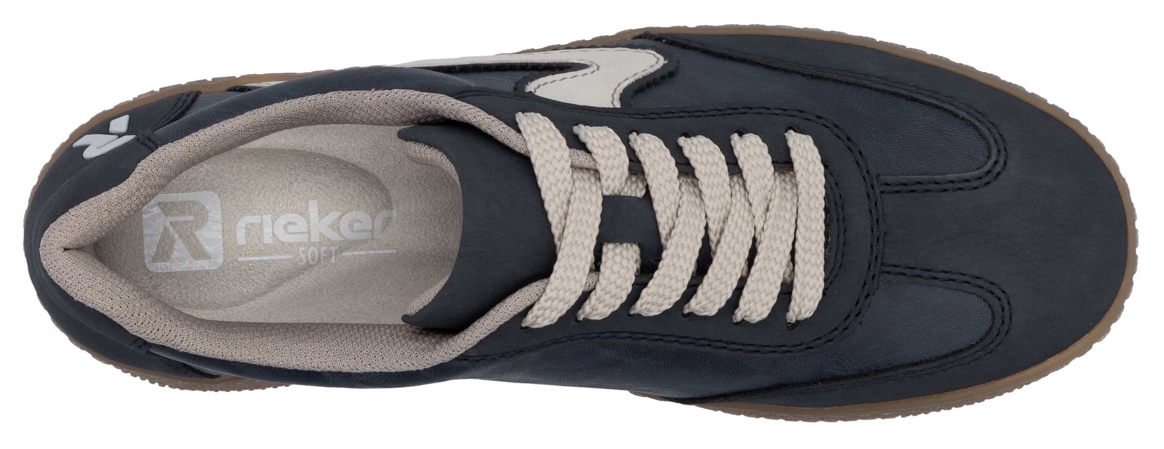 RIEKER Sport Plateausneaker  , Freizeitschuh, Halbschuh, Schnürschuh in veganer Verarbeitung