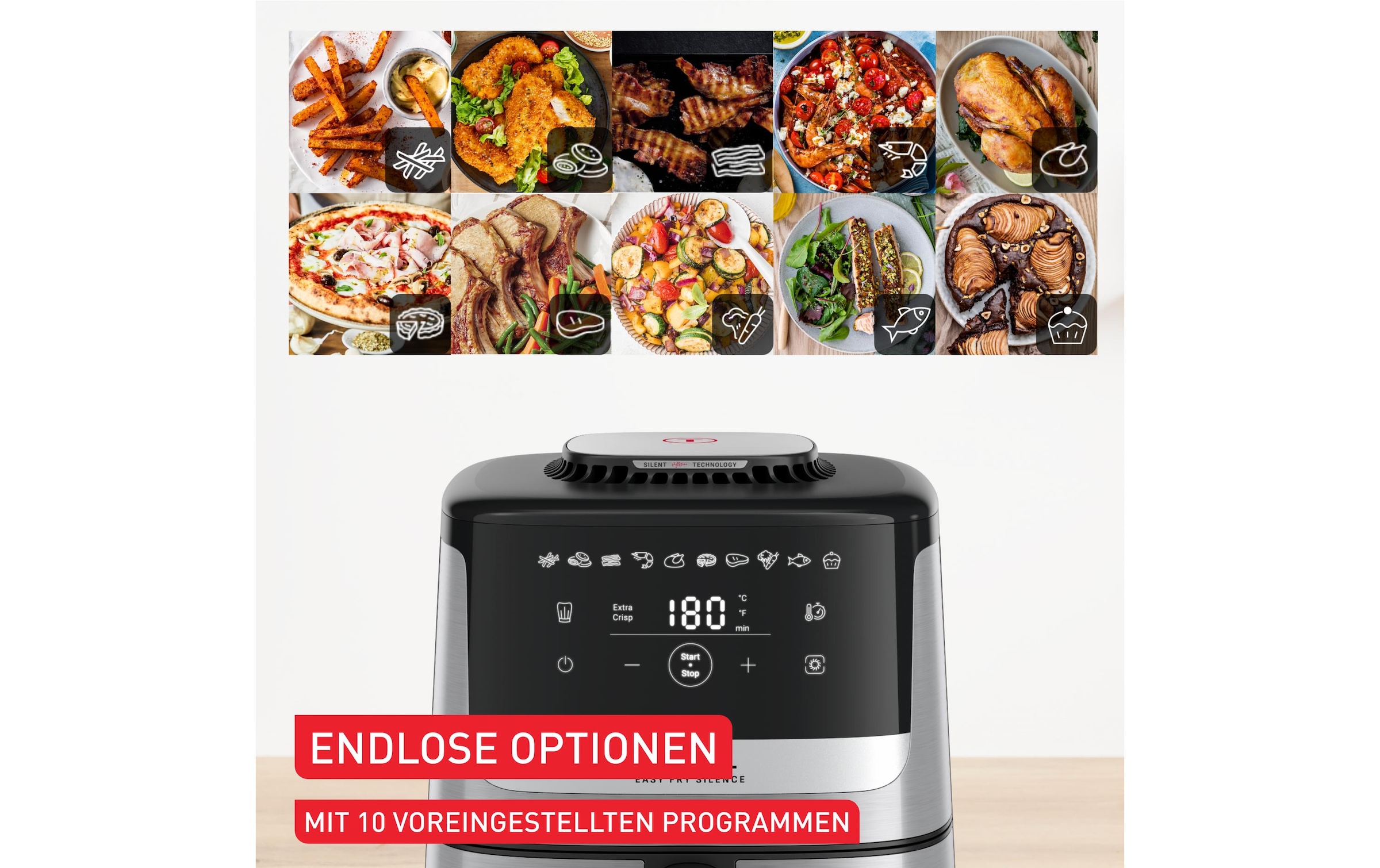Tefal Heissluftfritteuse »Easy Fry Silence 5 l« 1670 W