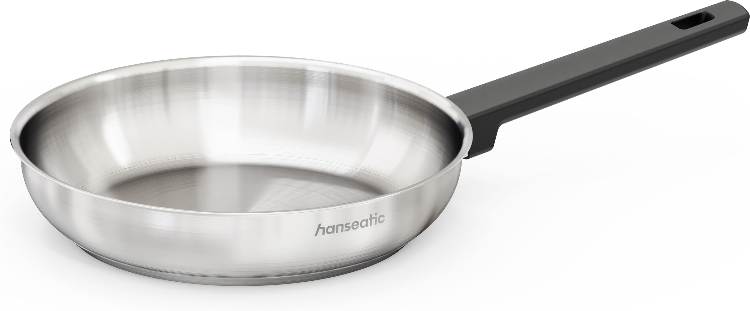 Hanseatic Pfannen-Set »SMART« Edelstahl 18/10 Set, 1x Pfanne Ø 20 cm, 24 cm und 28 cm, 3 tlg. ohne Beschichtung, energiesparend, für alle Herdarten, inkl. Induktion