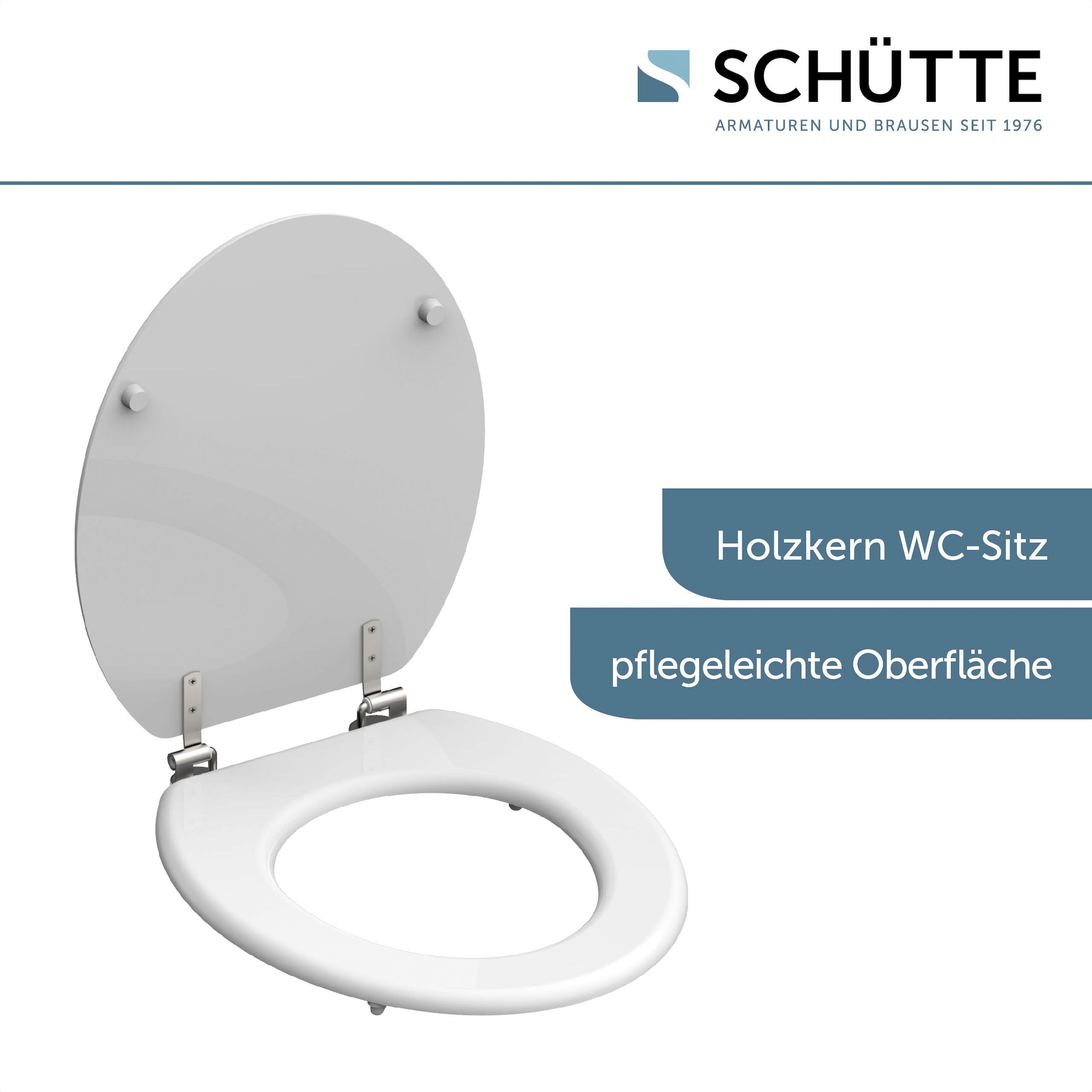 Schütte WC-Sitz mit Holzkern, maximale Belastung der Klobrille 150 kg