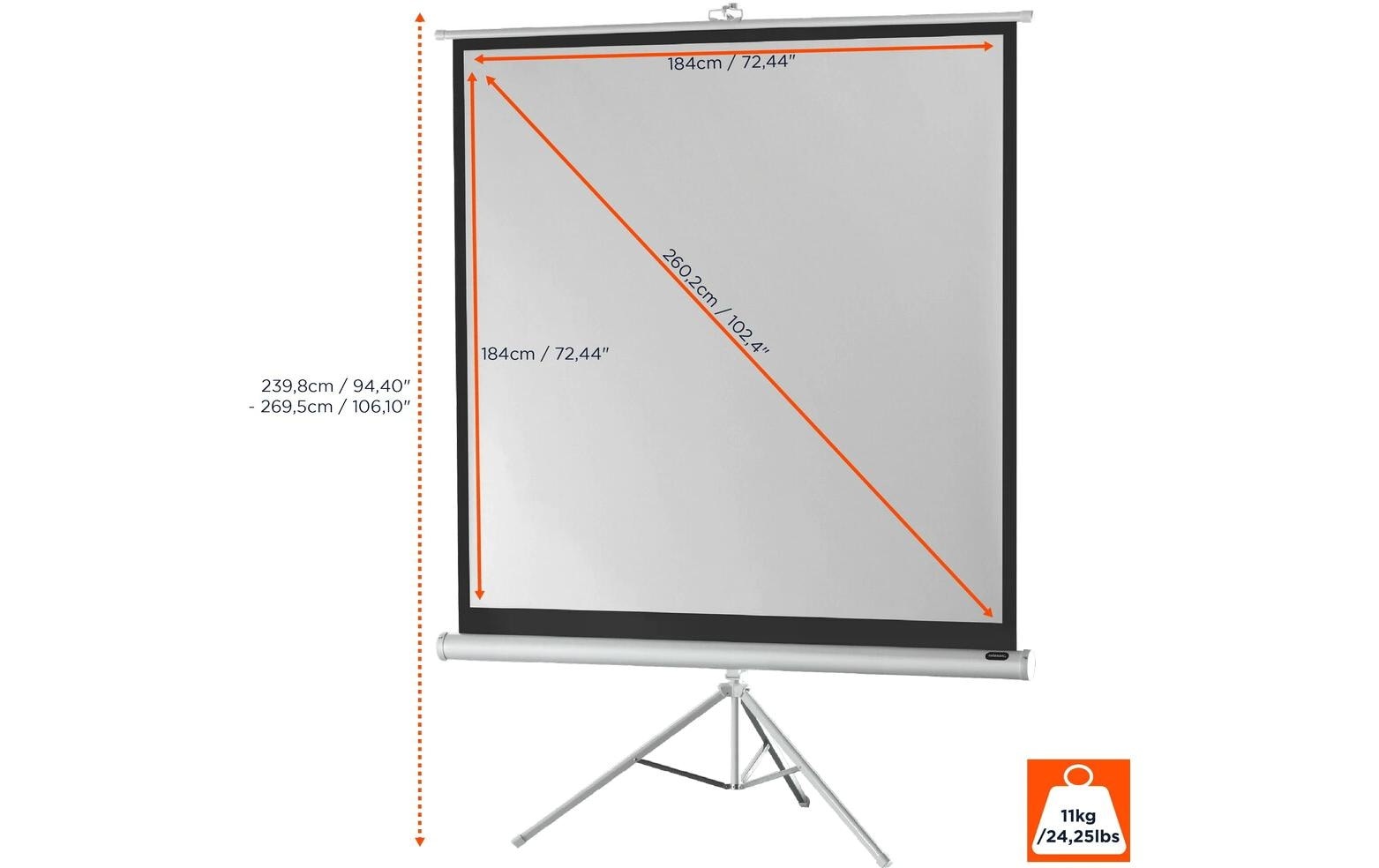 Celexon Stativleinwand »Eco 184x184 cm«