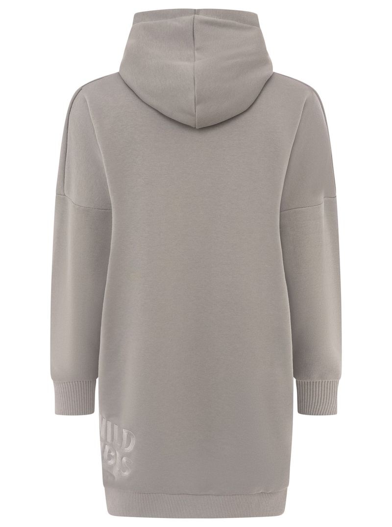 Zwillingsherz Robe en sweat »"Wild Vibes"« Poche kangourou praktische Fronttaschen, Leo-Kordel, tonale Stickerei