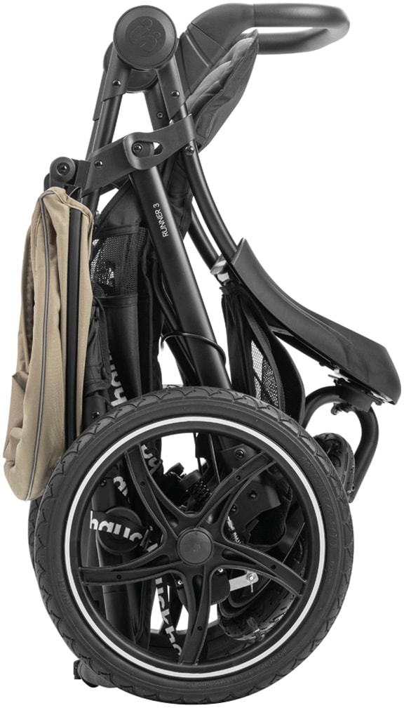 Hauck Poussette à trois roues »Runner 3, olive« 22 kilos mit XXL-Lufträdern und Handbremse; bis 22 kg beslastbar