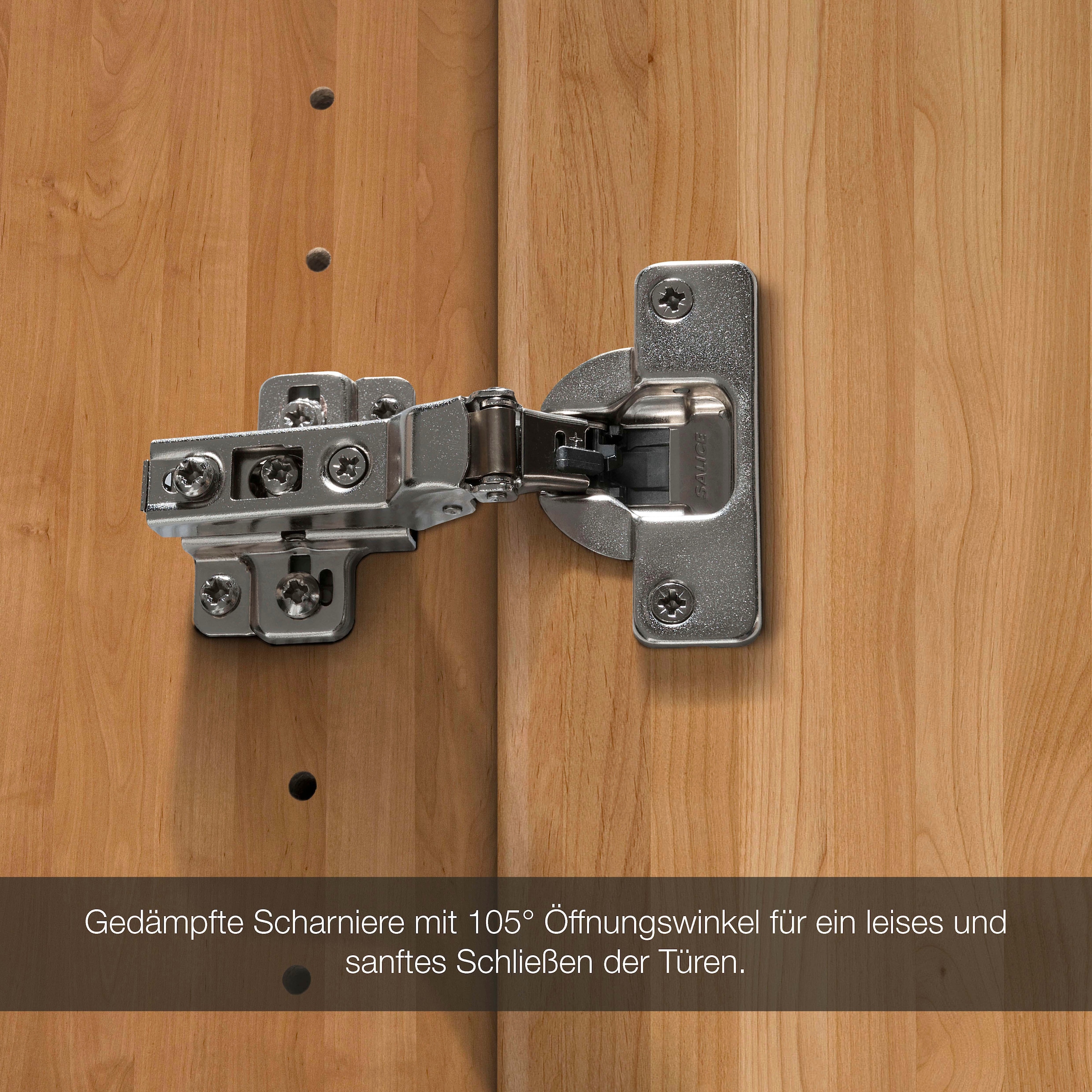 WIEMANN Armoires à vêtements »Lausanne, Drehtürenschrank, Schrank, Wäscheschrank, Erle teilmassiv« 2 largeurs, 2 hauteurs 216/236 cm sélectionnables, FABRIQUÉ EN ALLEMAGNE,  Façade en bois massif d'aulne, qualité durable, avec amortisseur de porte