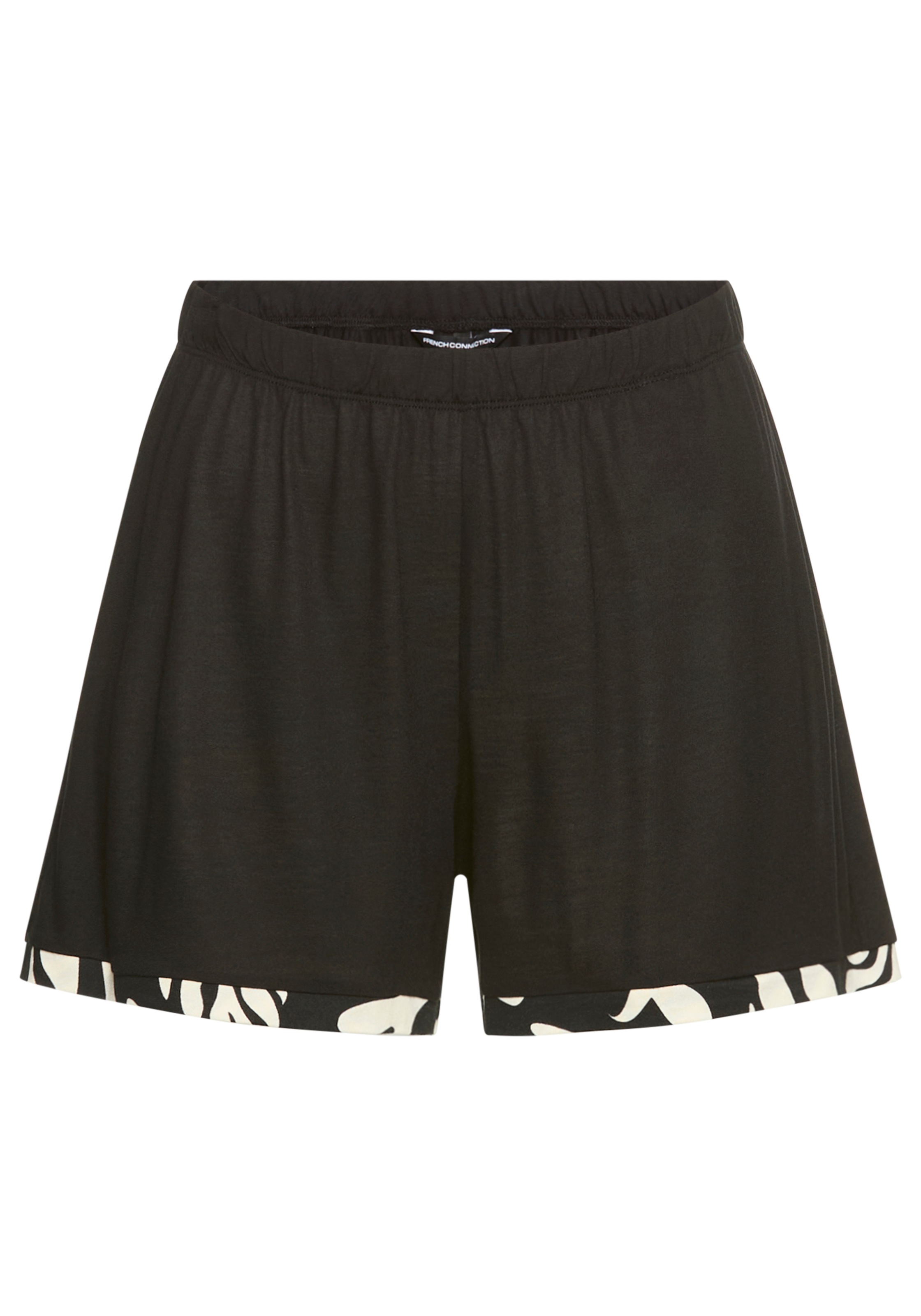 French Connection Shorty 2 im zeitlosen Schwarz-Weiss-Look