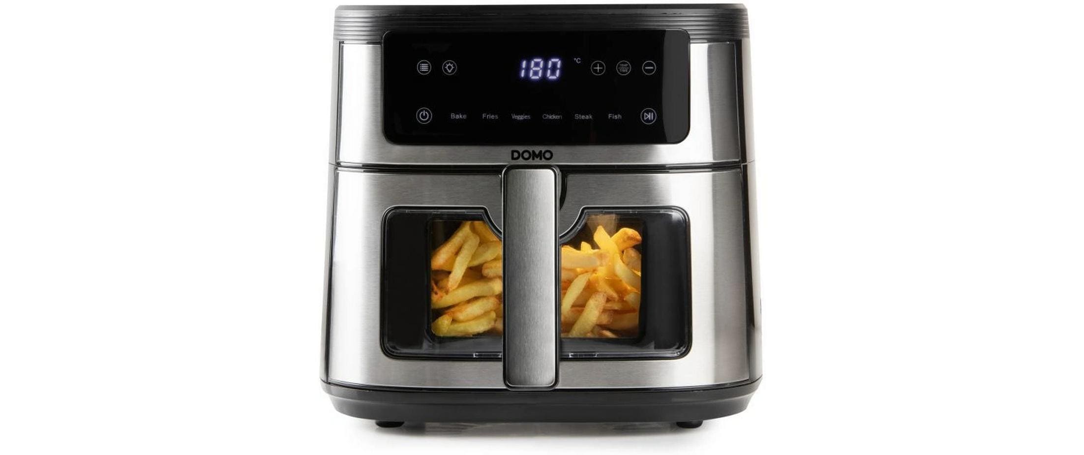 Domo Heissluftfritteuse »DO548FR 6 l« 1500 W Heissuftfritteuse mit Sichtfenster