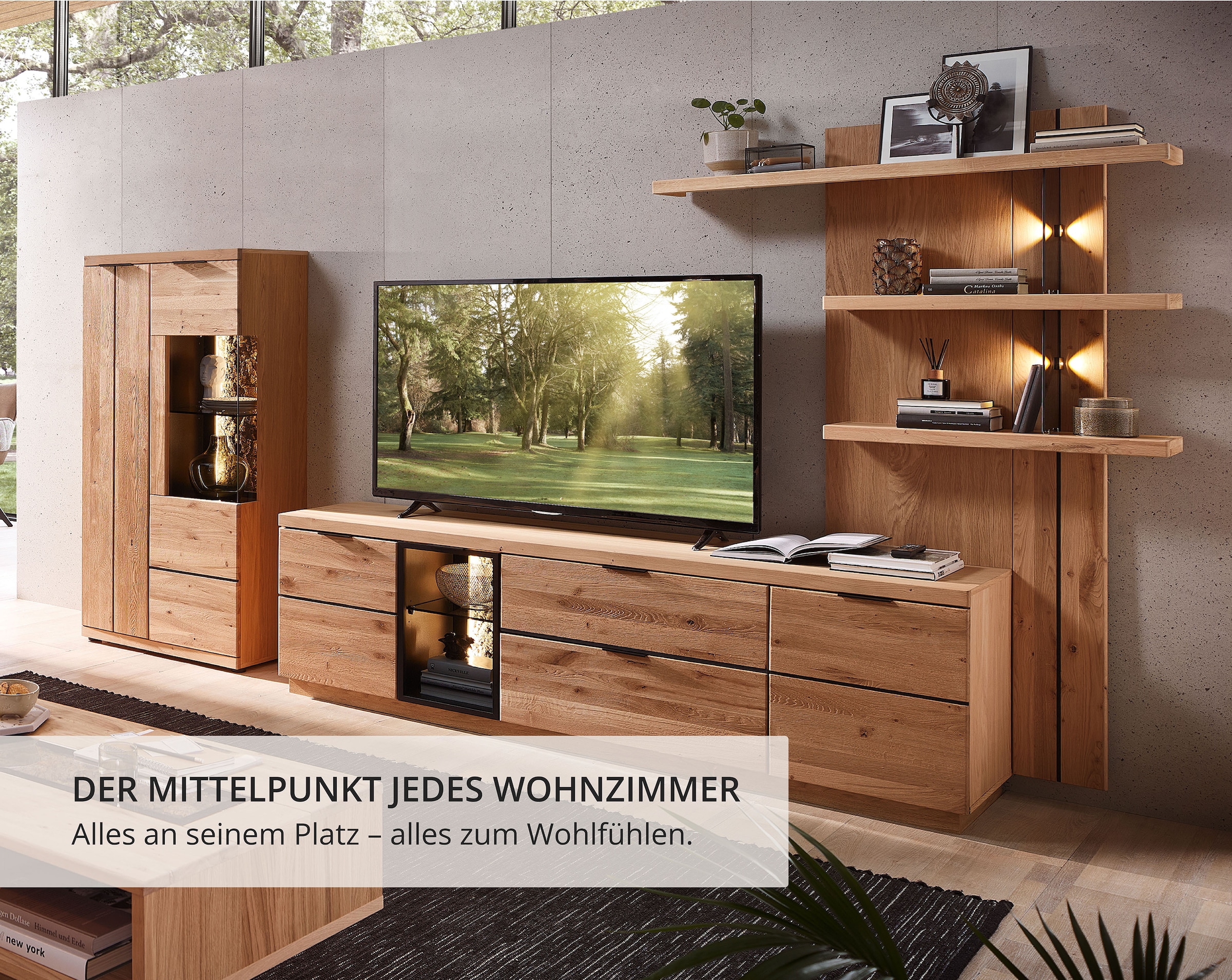 Wohnconcept Meuble mural »Donna Wohnwand, 324x180x50 (BxHxT)« 3 cuis tlg.