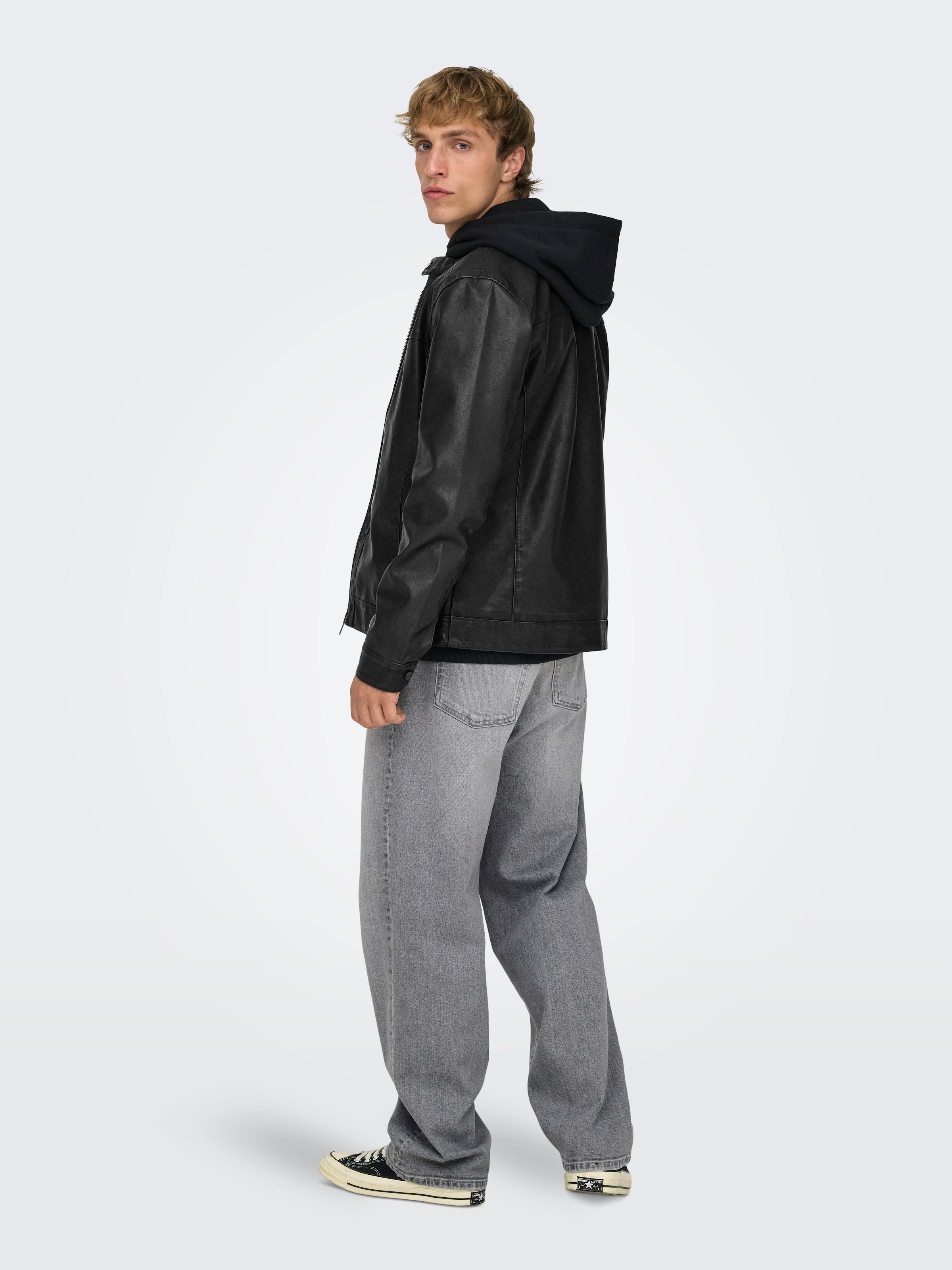 ONLY & SONS Veste de motard »MIKE PU RACER JACKET« ohne Kapuze