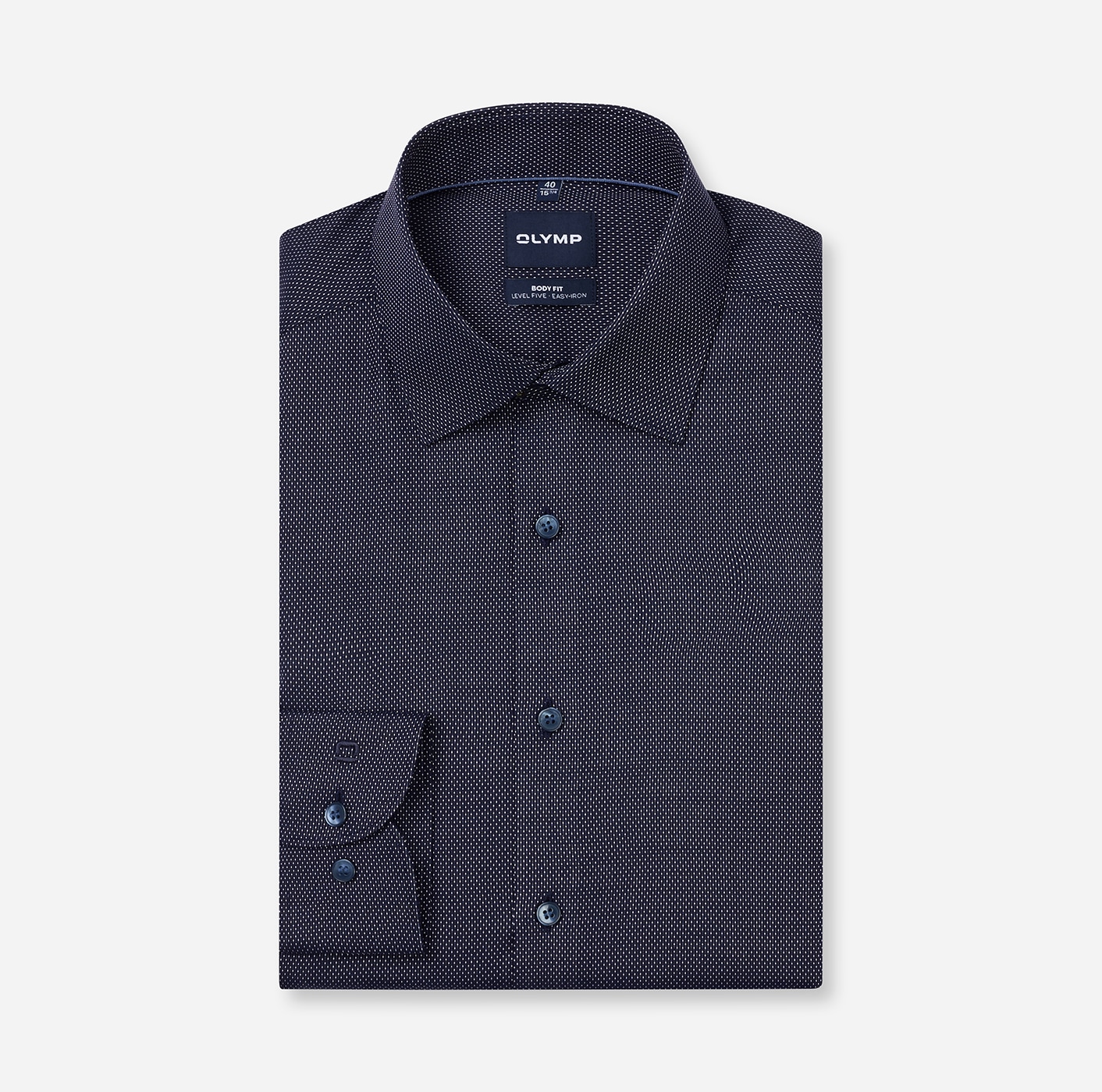 OLYMP Chemise d'affaires »Level Five body fit« Avec imprimé minimaliste à points