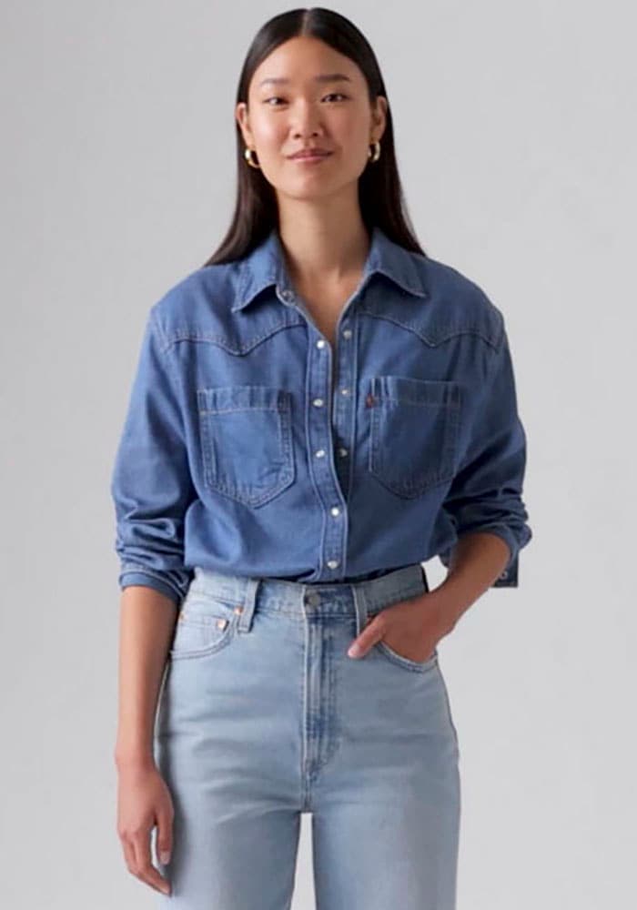 Levi's® Jeansbluse »TEODORA WESTERN SHIRT« mit Druckknöpfen