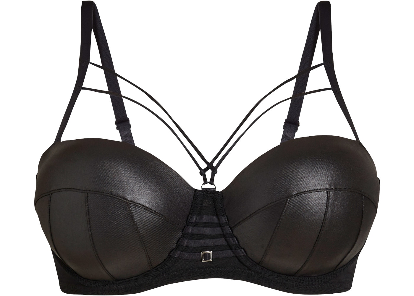bonprix Soutien-gorge balconnet avec effet wetlook