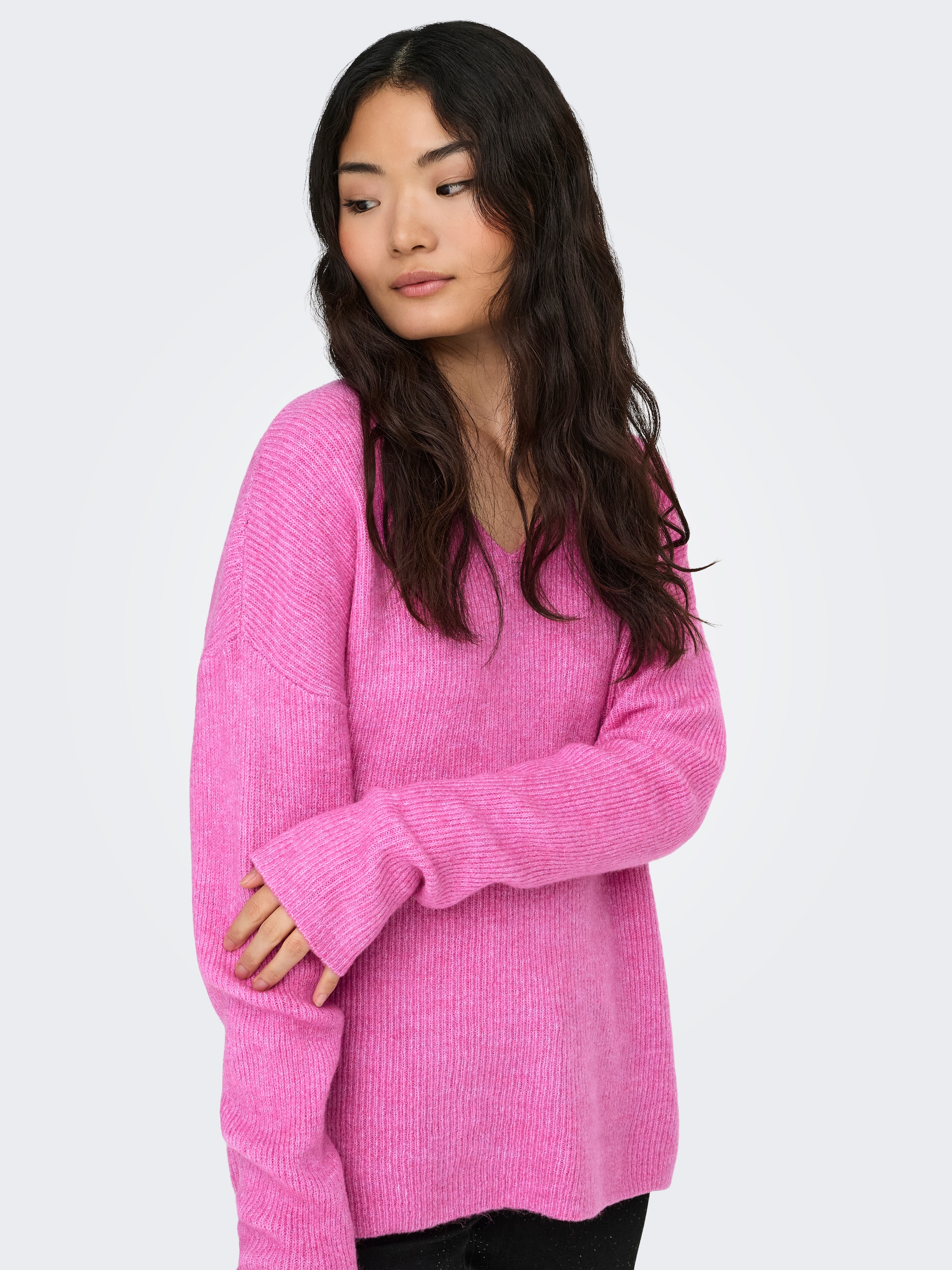 ONLY Pull col V »ONLCAMILLA V-NECK L/S PULLOVER KNT NOOS«