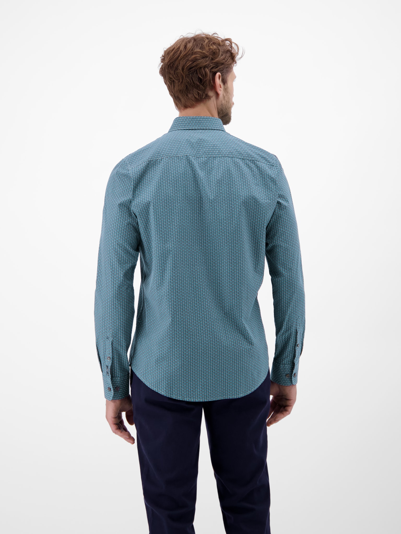 LERROS Chemise à manches longues mit Logo Stickerei