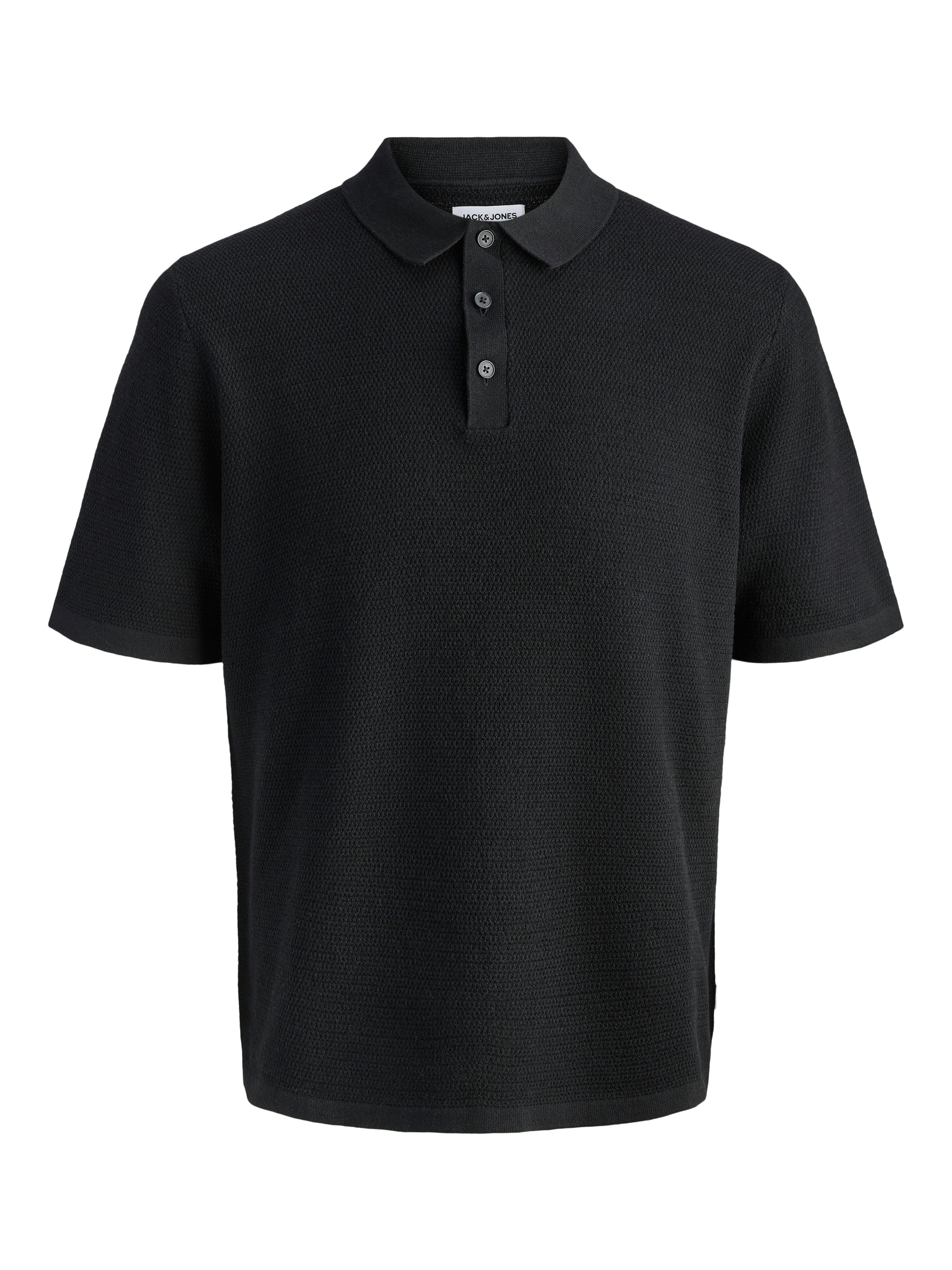 Jack & Jones Pull à manches courtes »JJEGEORGE KNIT POLO SS SN« mit Polo Kragen