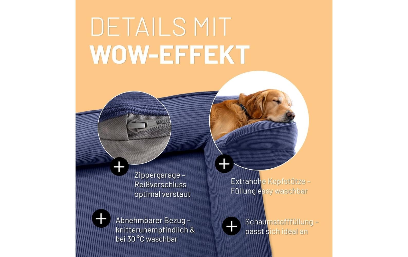 Lumaland Hundebett »Indoor Cord L«
