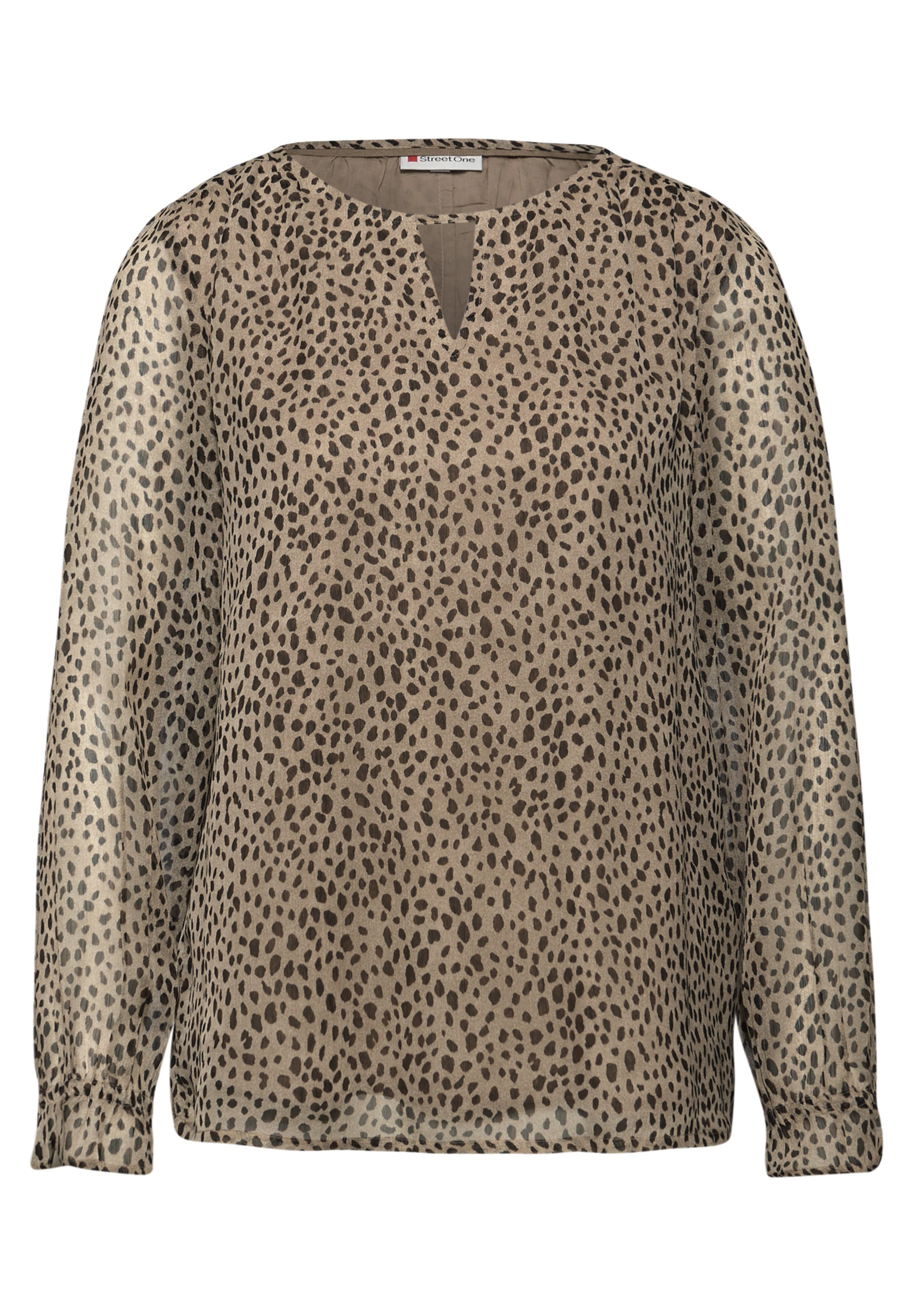 STREET ONE Langarmbluse mit Mesheinsatz