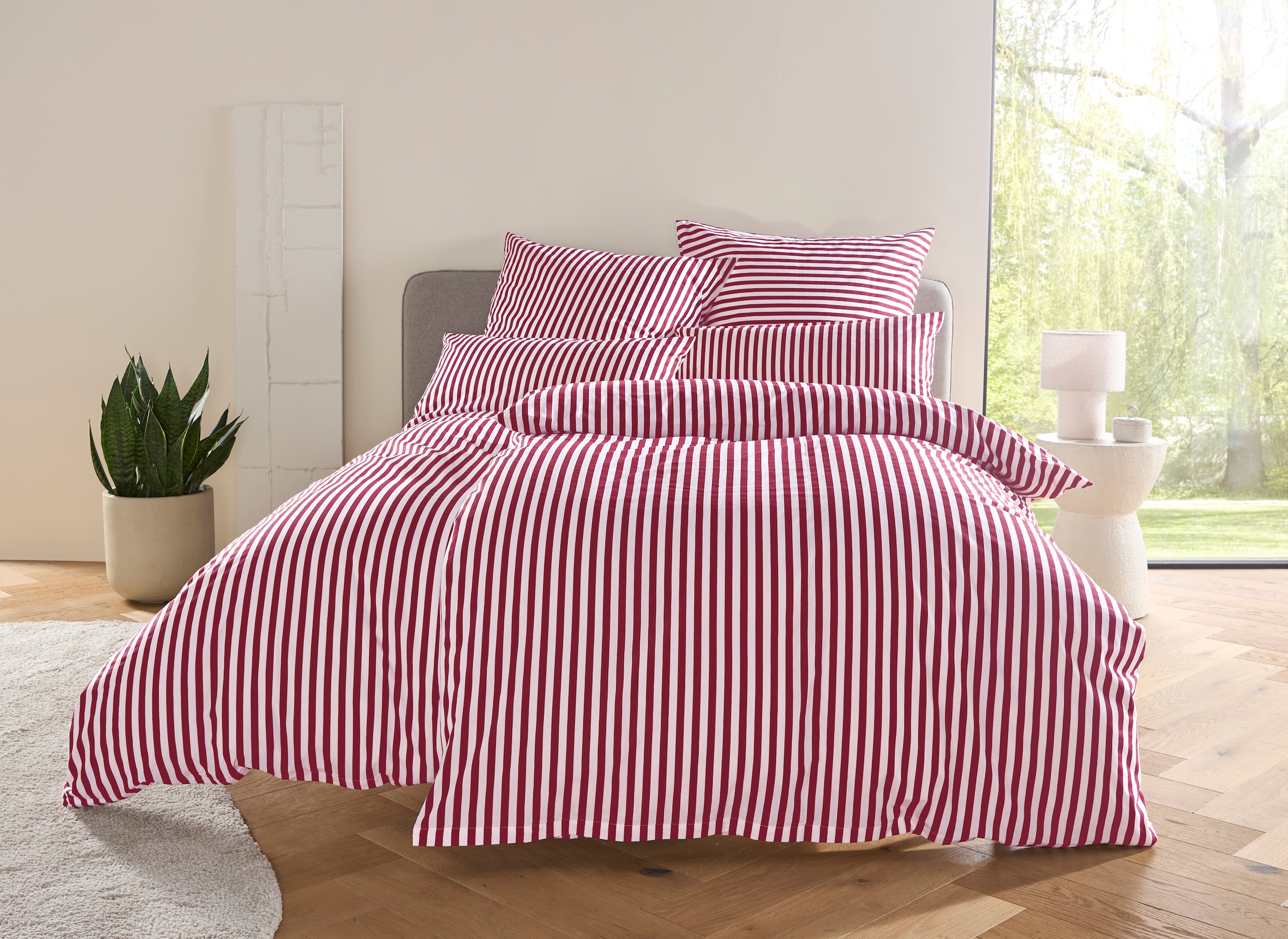 LeGer Home by Lena Gercke Linge de lit »Linnea« 2 en 100% coton, motif rayé