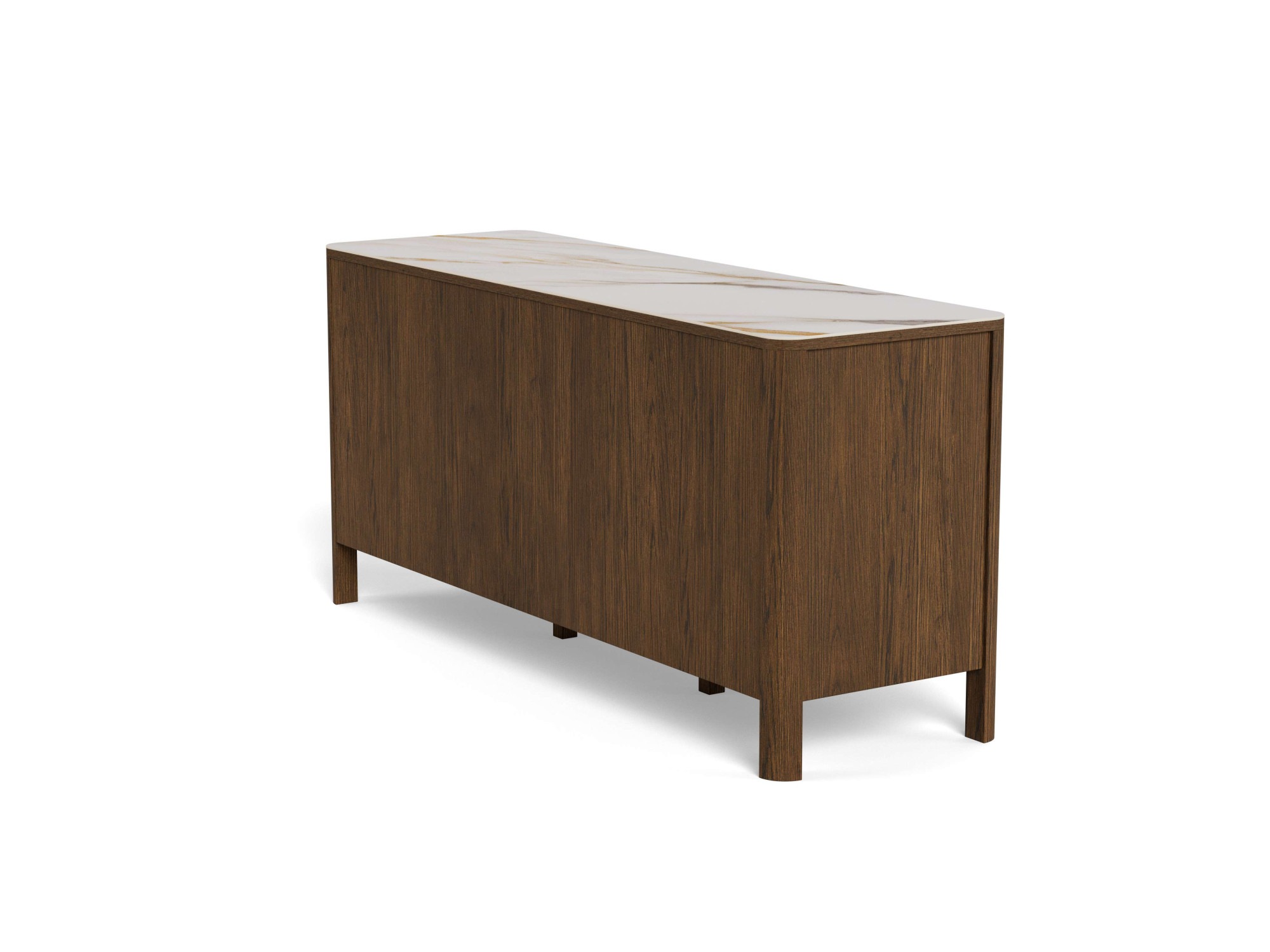 ACTONA GROUP Modules d'armoire »Southampton, Kommode« 1 cuis tlg. Buffet, 2 portes, 2 tiroirs, 2 étagères, chêne fumé, dessus en céramique