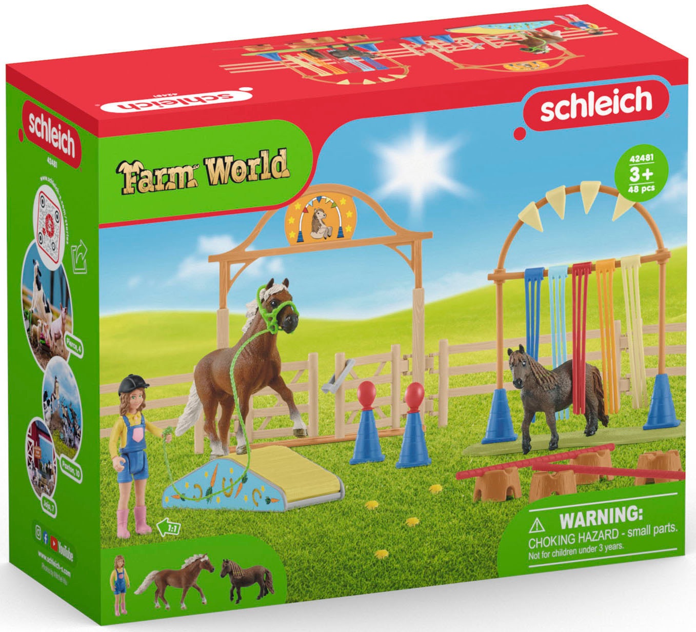 Schleich® Monde de jeu »FARM WORLD, Pony Agility Training (42481)«