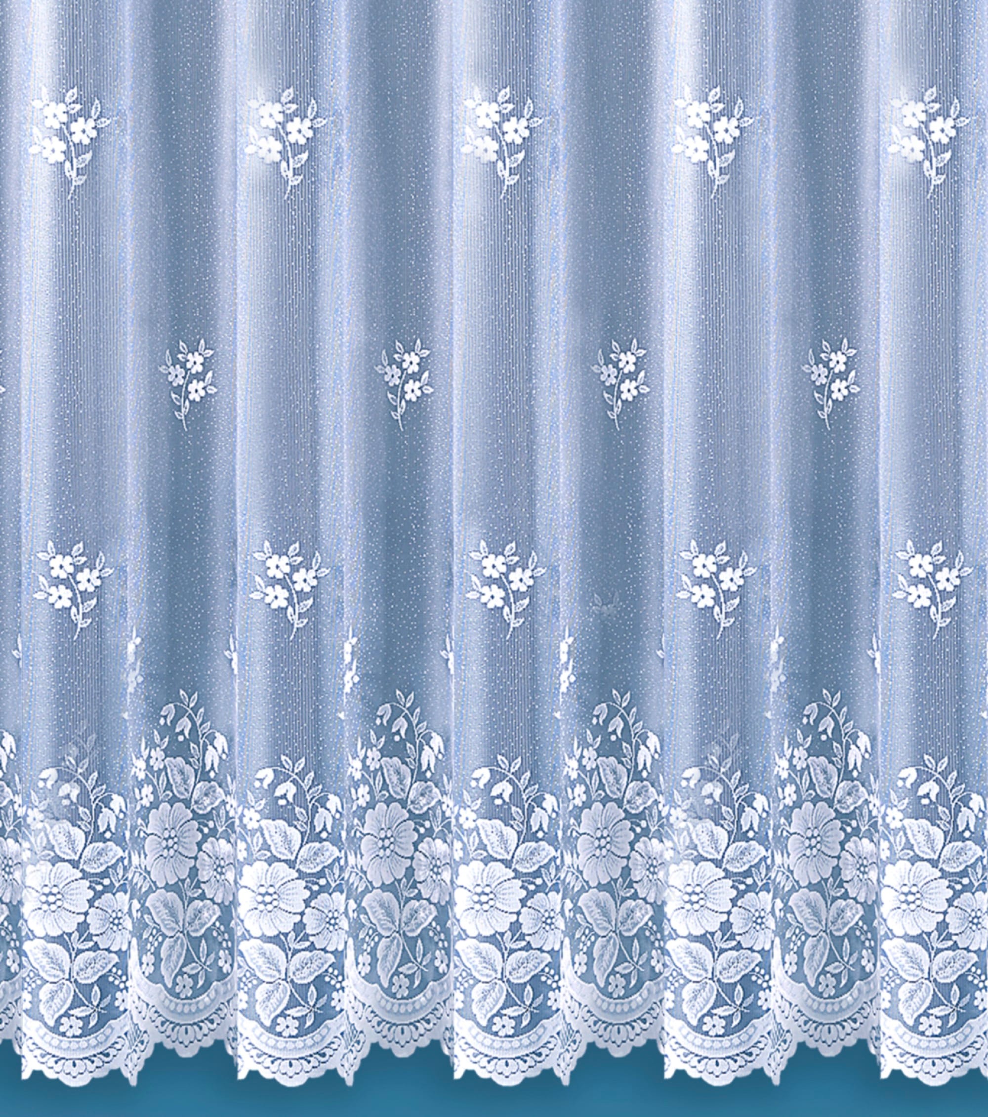 Weckbrodt Gardine »Verona« Kräuselband 1 Stk. tlg. Jacquard, strukturiert, Allover,floral,halbtransparent,Bordüre,, Store