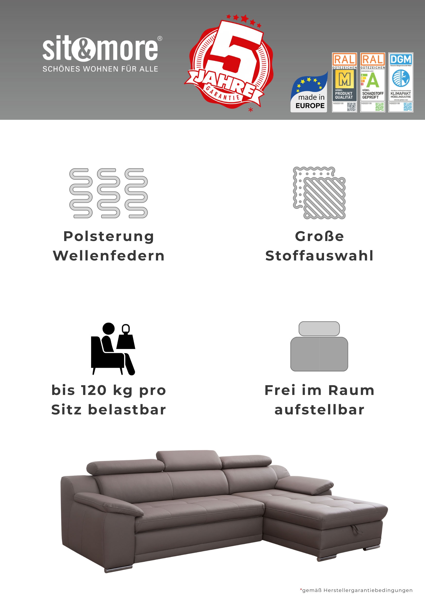 sit&more Polsterhocker »Andiamo«
