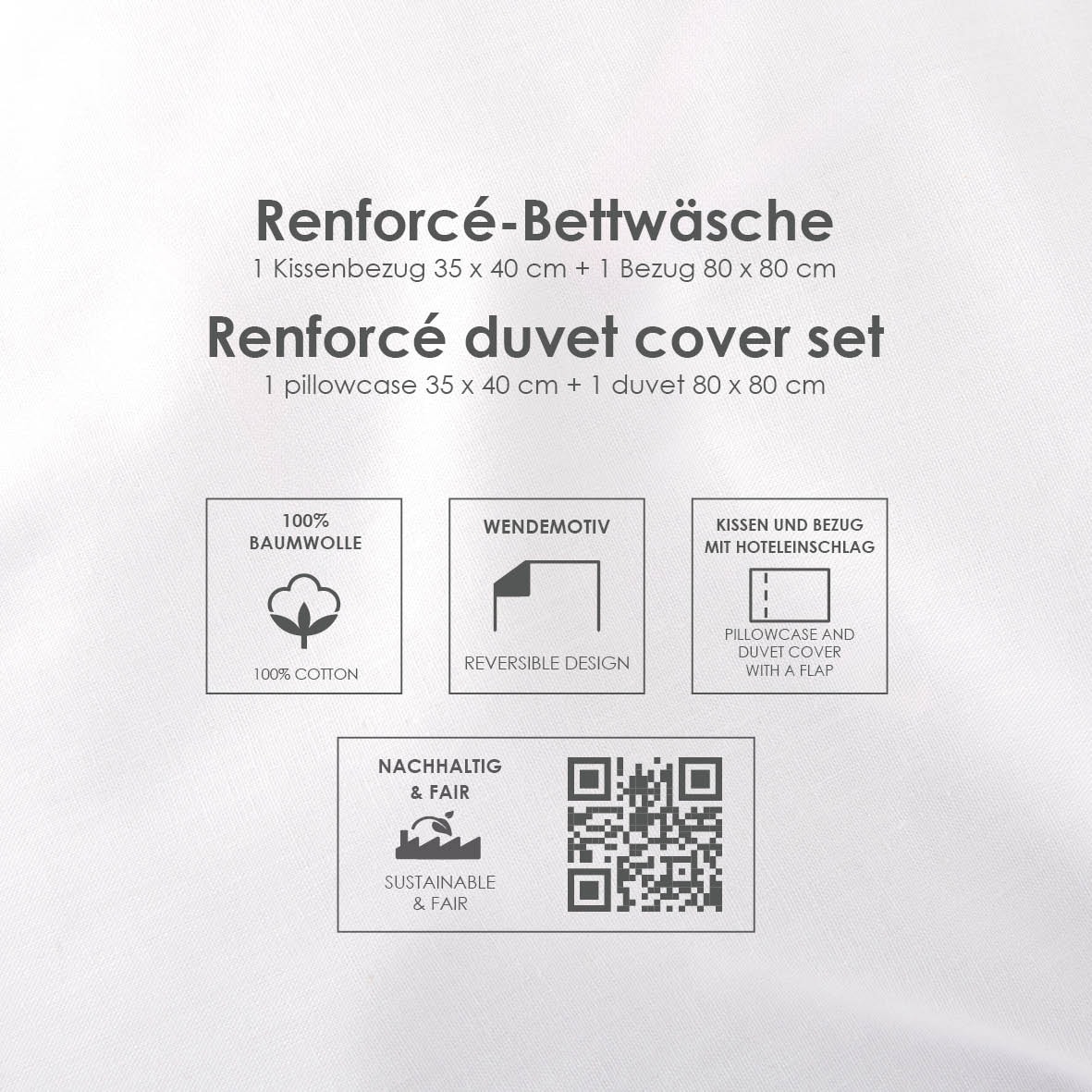 Baby Best Linge de lit pour bébé »babybest Woodland Crew« 2 cuis avec fonction réversible