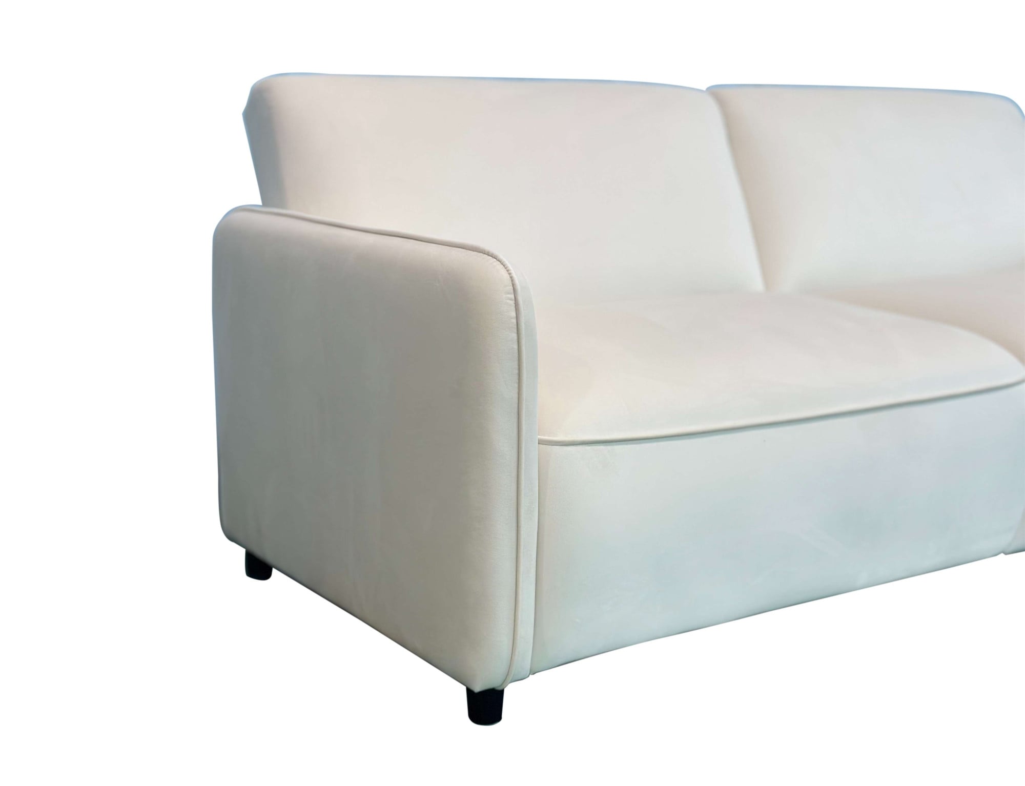Dorel Home 3-Sitzer »Allie Curved Schlafsofa 209 cm« Bettfunktion (110/190), verstellbare Rückenlehne, Cord u. Velours