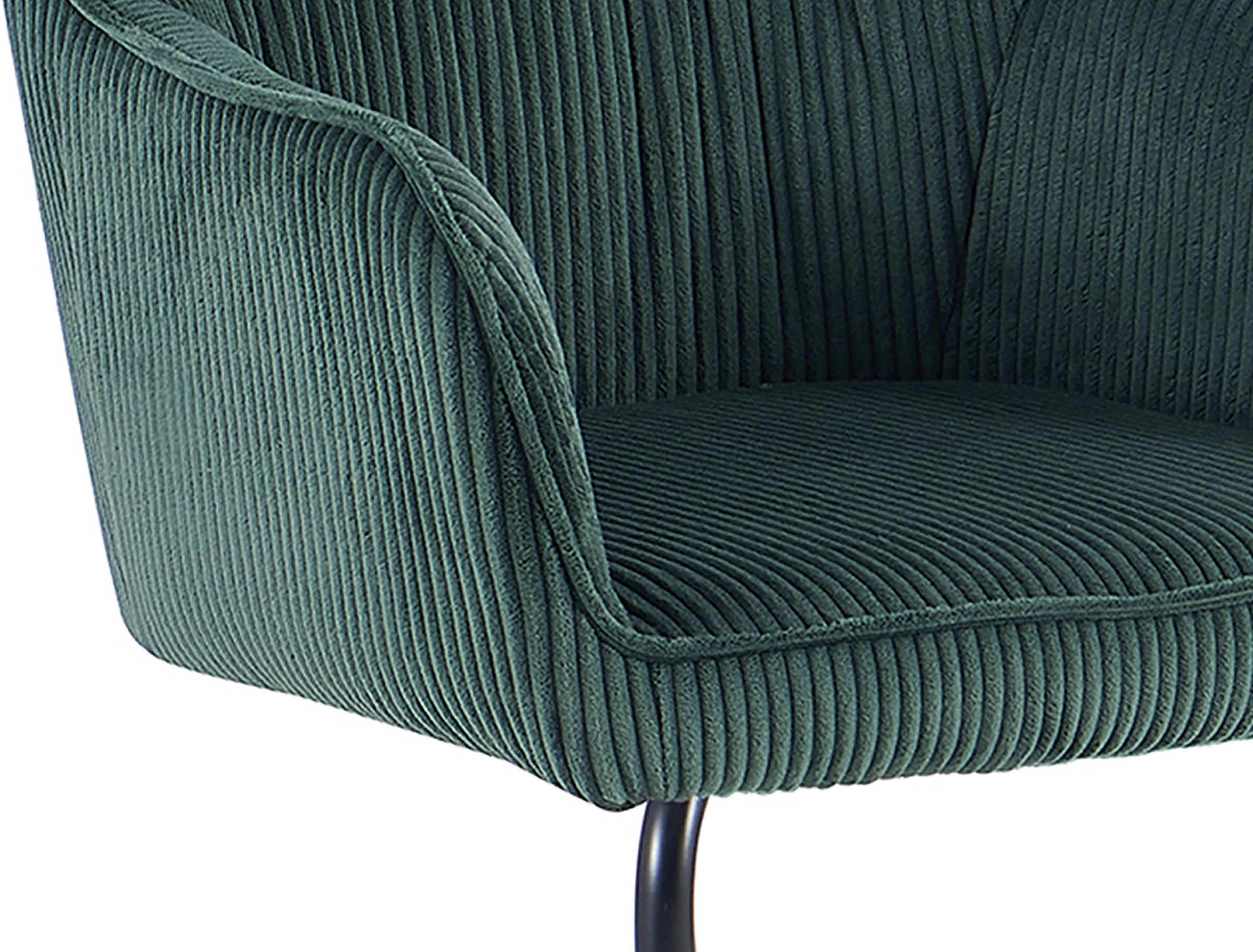 byLIVING Chaise cantilever »ELBA« (Ensemble) 2 cuisvelours côtelé épais, 110 kg, fonction de retour pivotant à 180°, piètement à bascule