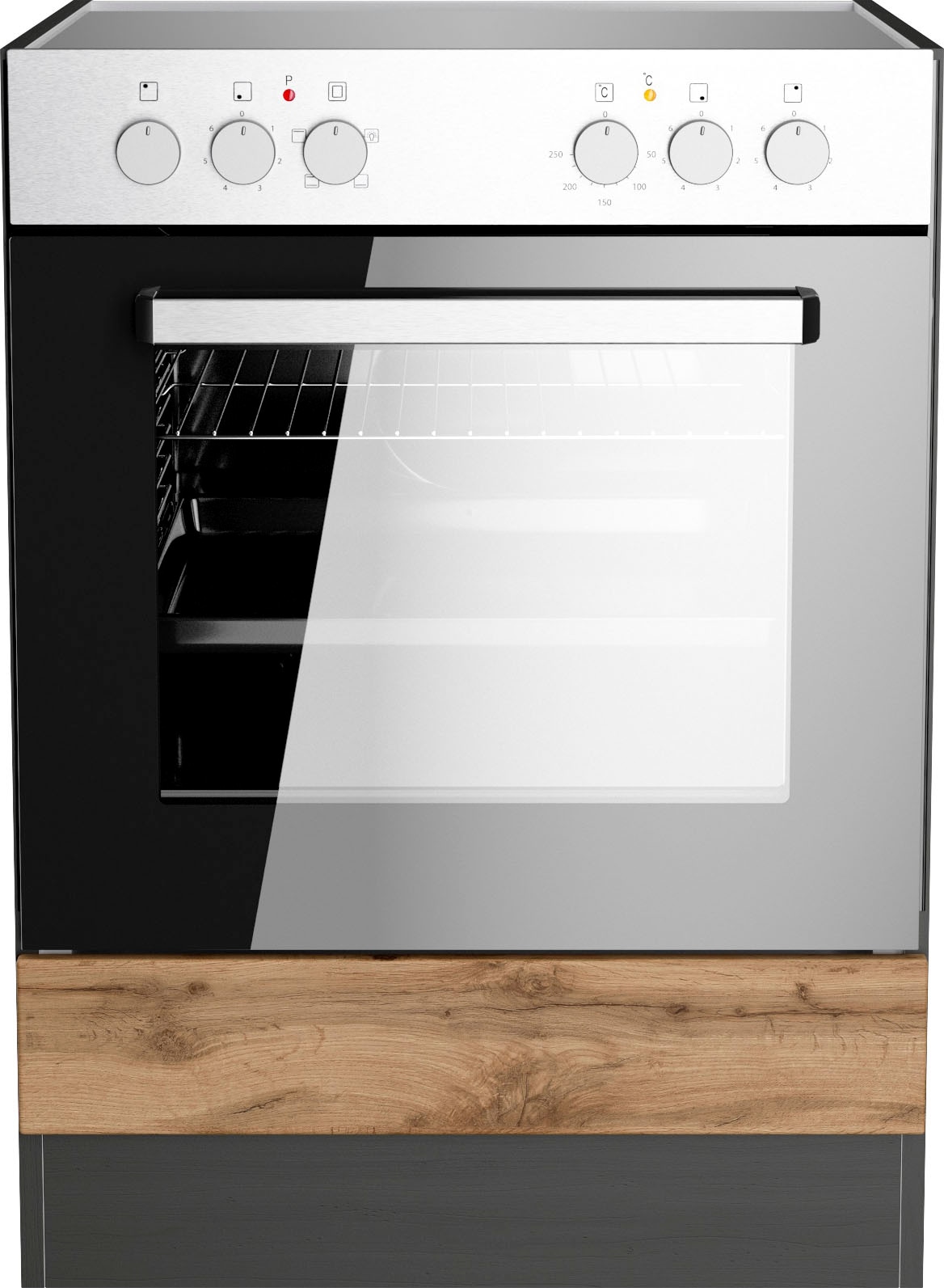 KOCHSTATION Armoire encastrée pour cuisinière »KS-Riesa« Largeur 60 cm, façades MDF