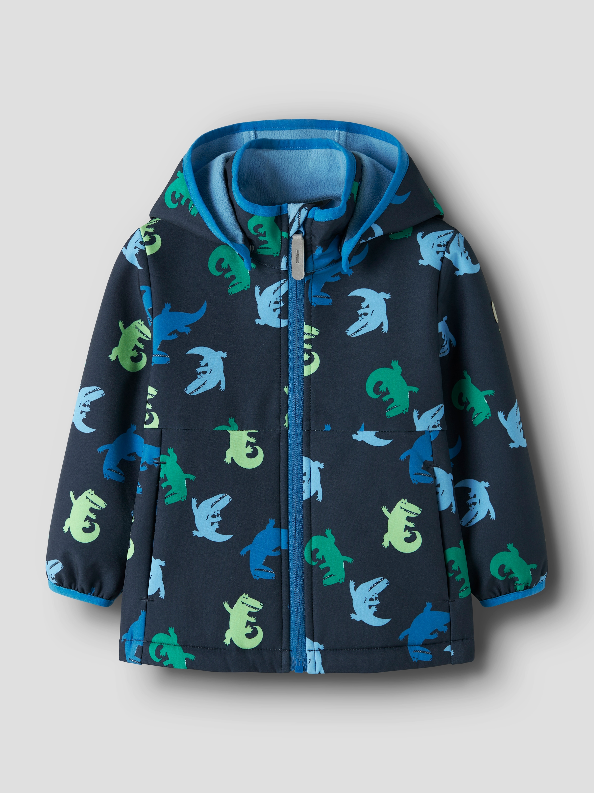 Name It Softshelljacke »NMMMALTA05 SOFTSHELL JACKET AOP FO« mit Kapuze Materialmix, wasserdicht, winddicht, atmungsaktiv