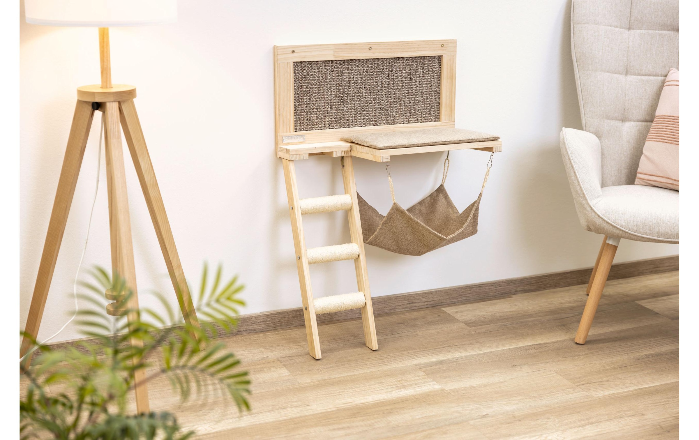 Kerbl Katzenliege »Timber 58 x 32 x 89 cm« Katzenliegebrett zur Wandmontage